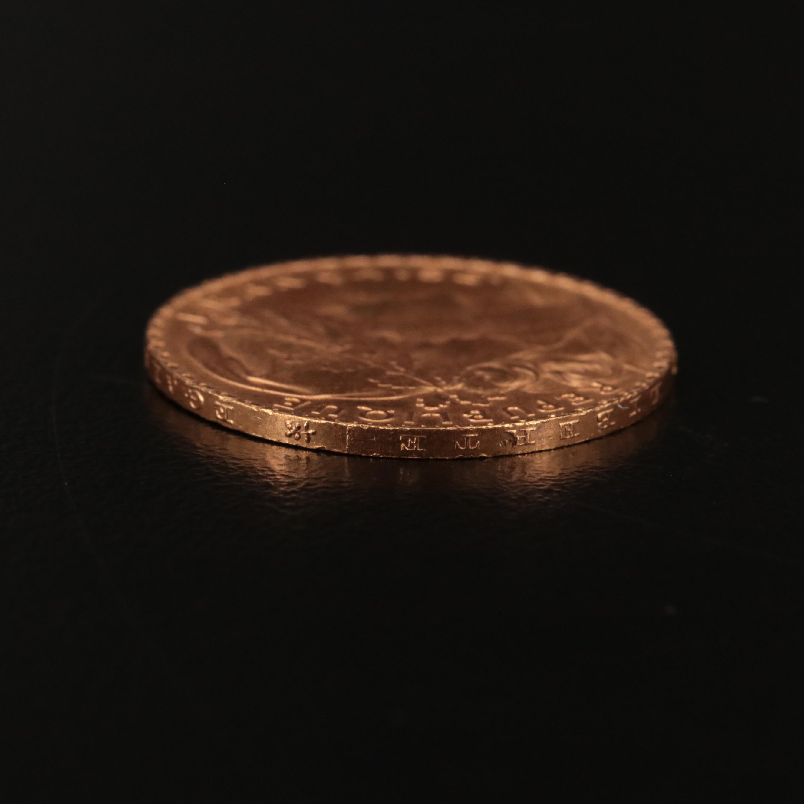 1910 France 20-Francs Gold Coin