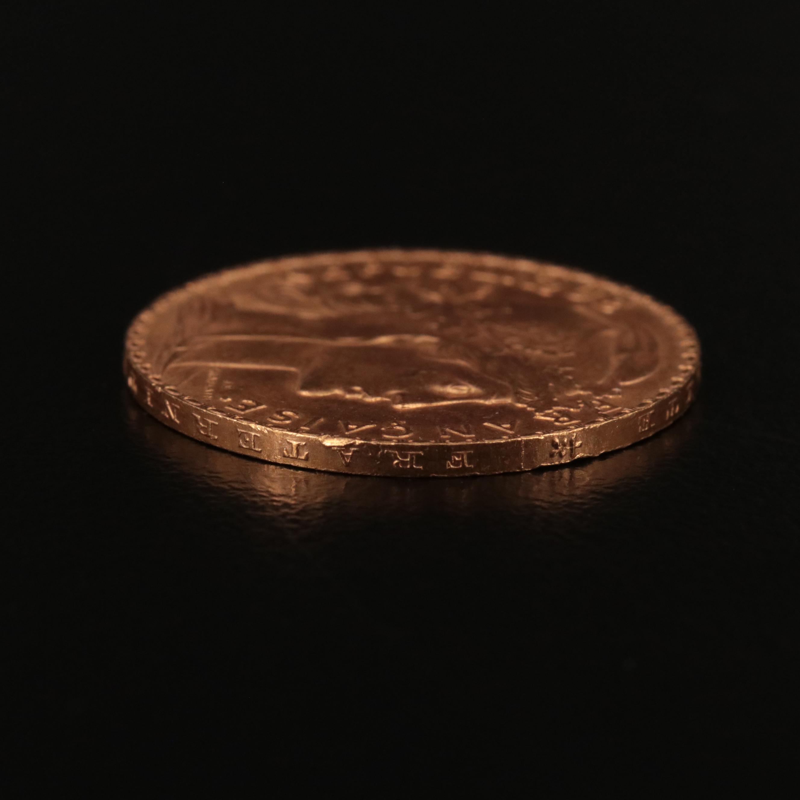 1910 France 20-Francs Gold Coin