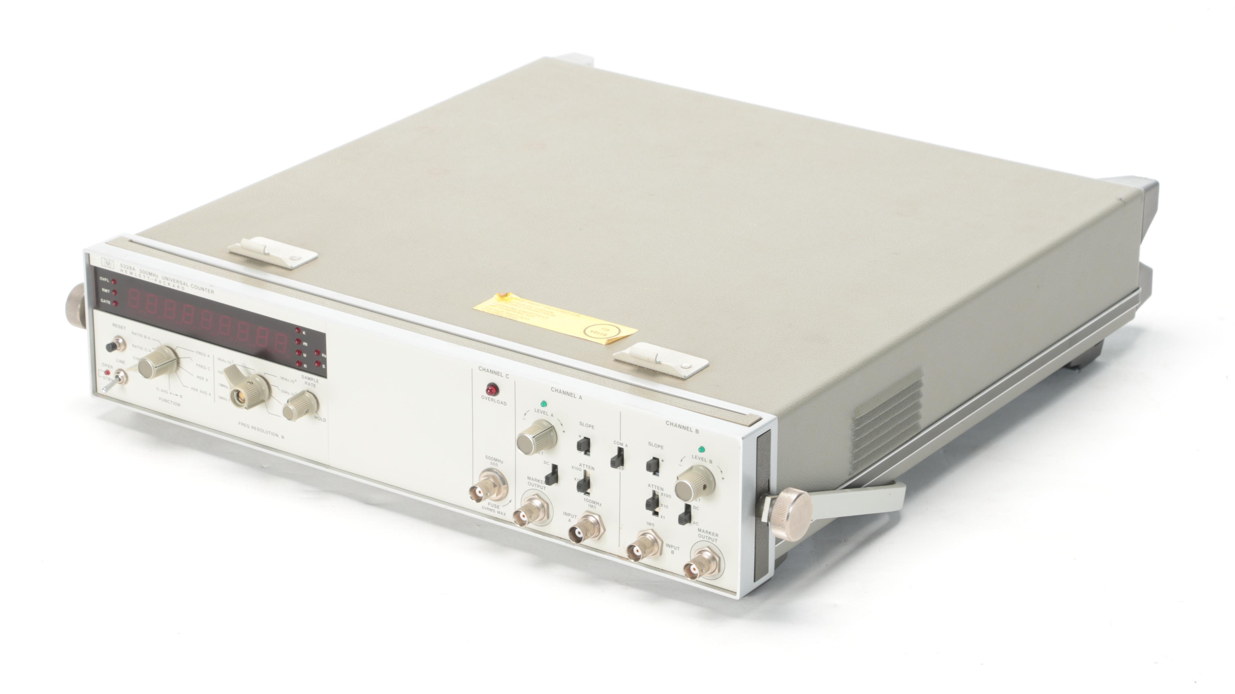 Hewlett-Packard Universal Counter With Wavetech Linear Log Sweep Generator