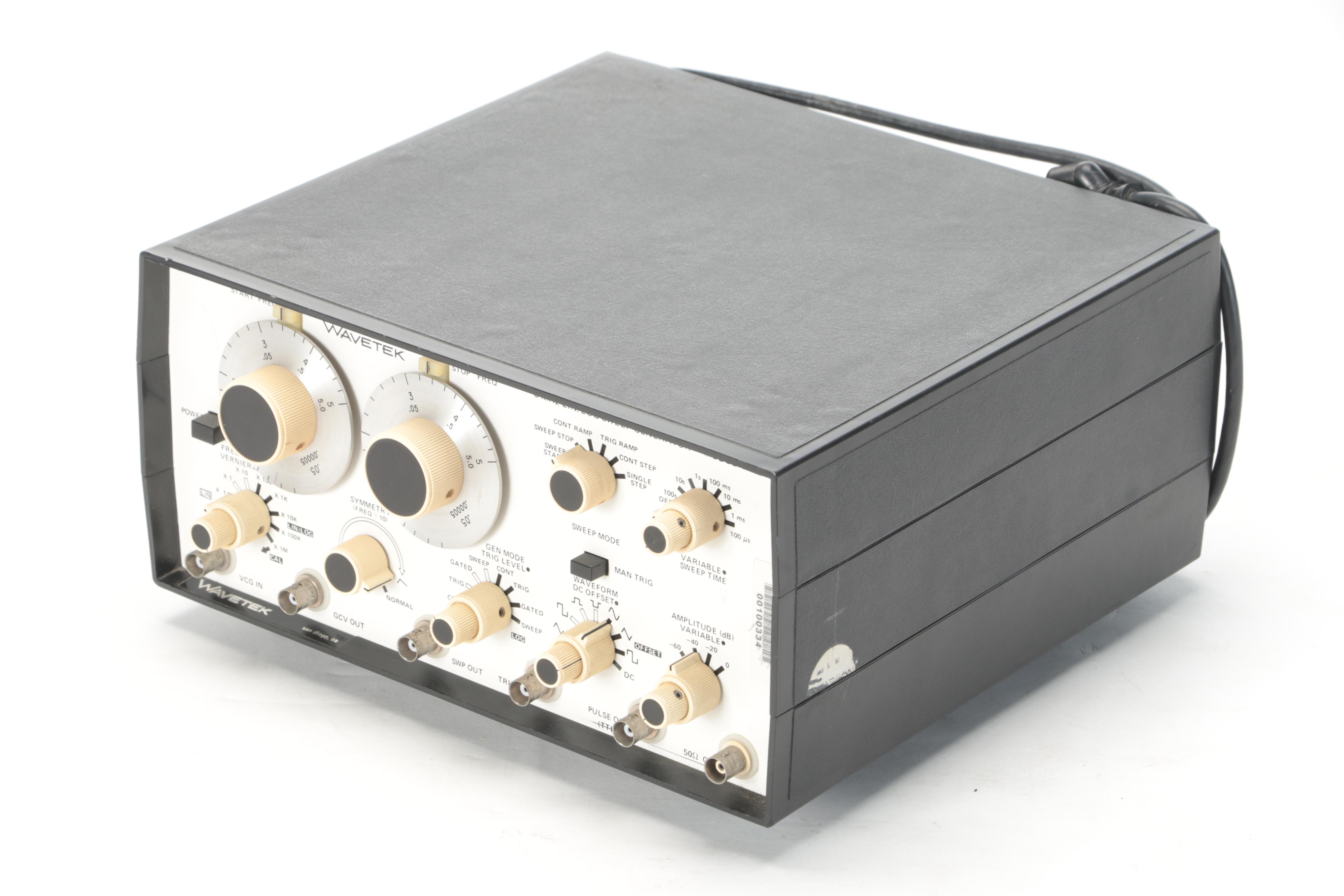 Hewlett-Packard Universal Counter With Wavetech Linear Log Sweep Generator