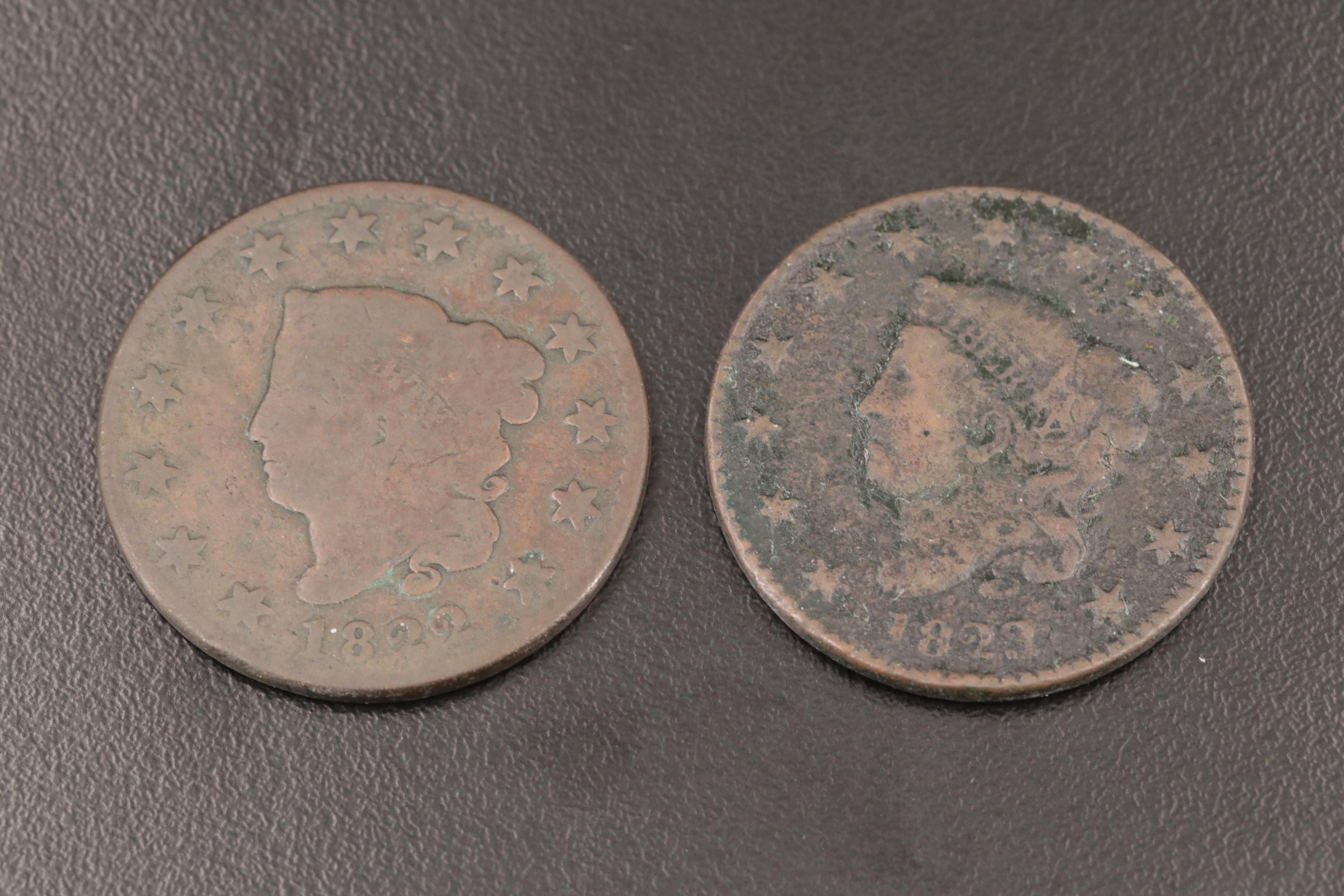 Four U.S. Large Cents