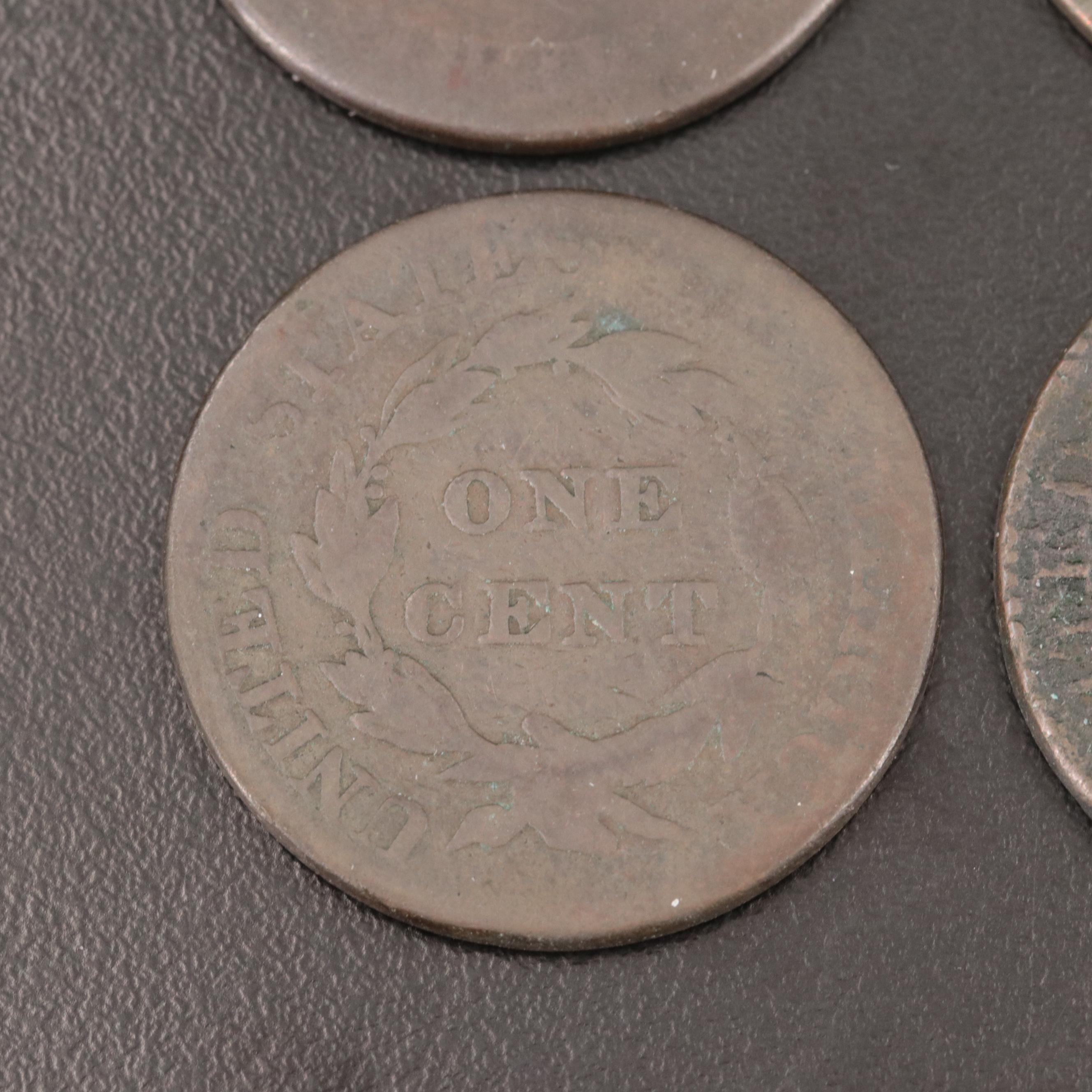 Four U.S. Large Cents