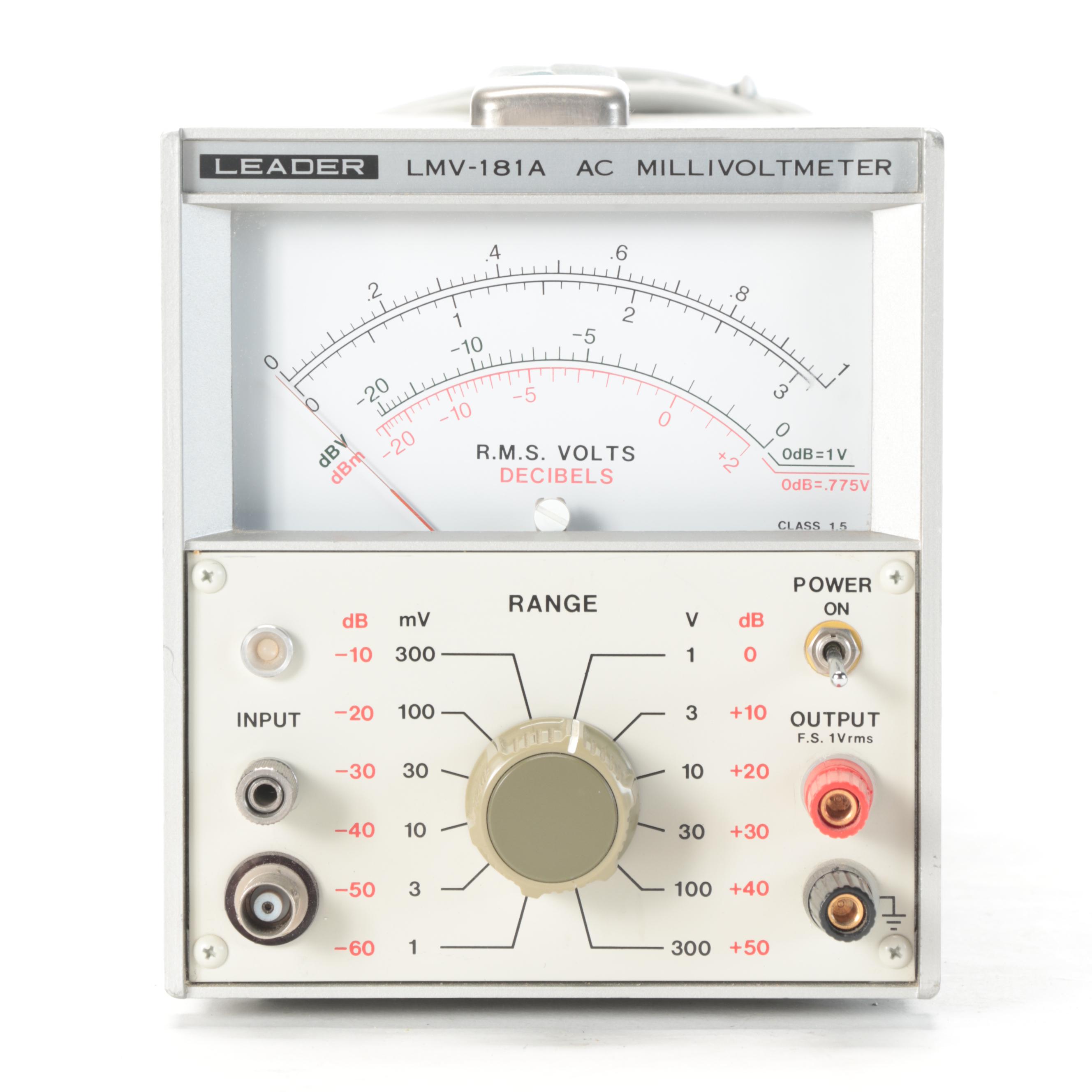 Hewlett-Packard Test Oscillator and Leader Millivoltmeter
