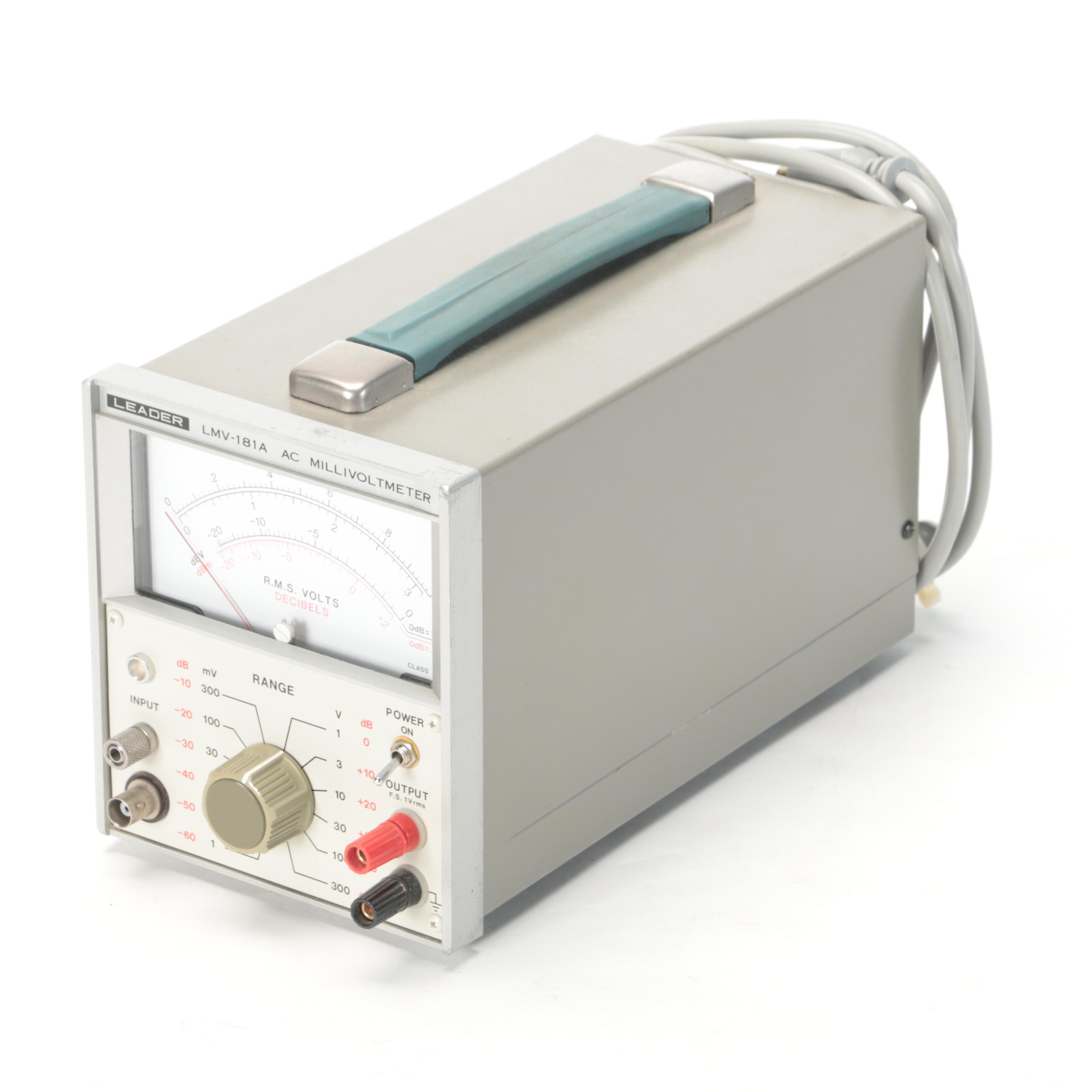 Hewlett-Packard Test Oscillator and Leader Millivoltmeter