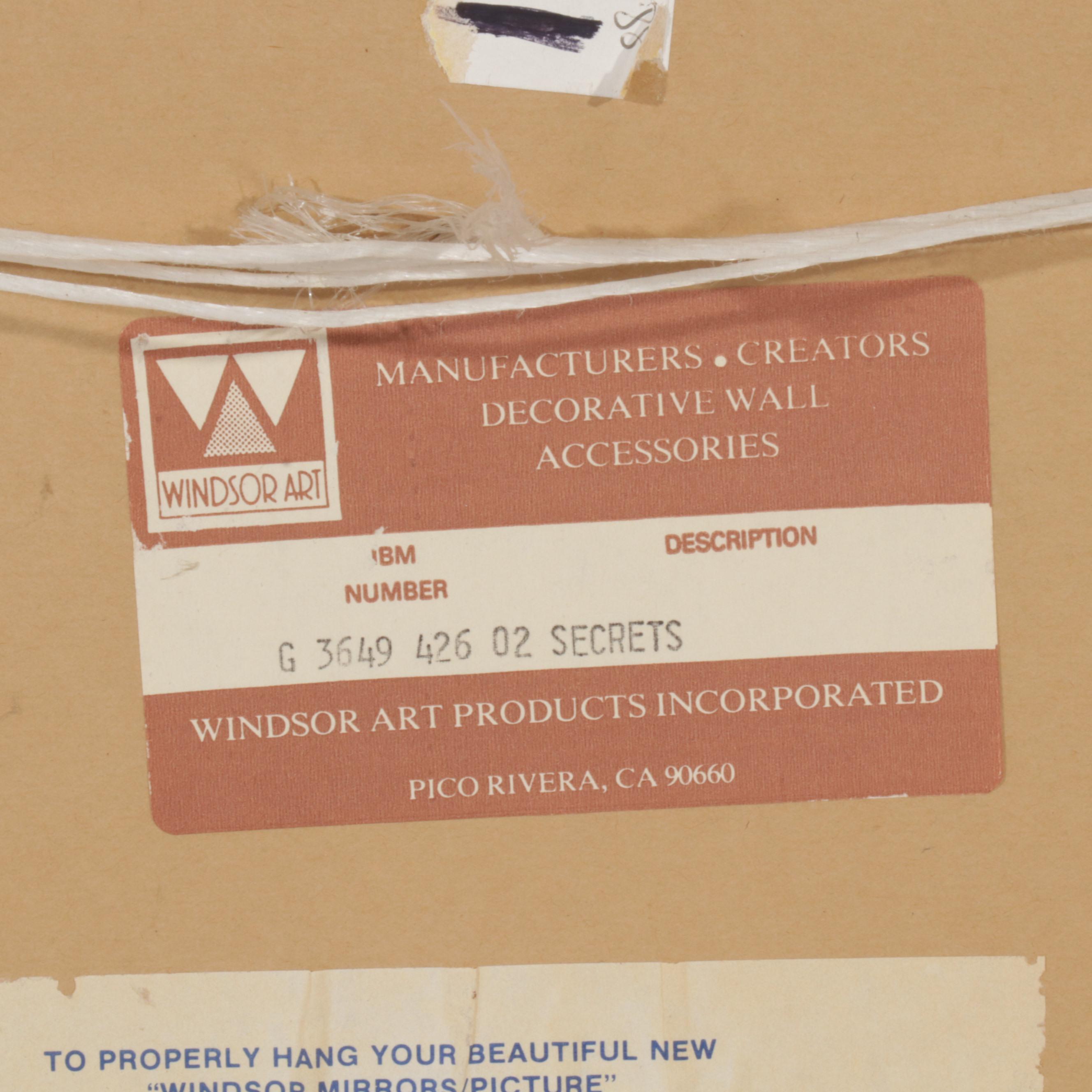 Offset Lithograph After Ivan Anderson "Secrets," Late 20th Century