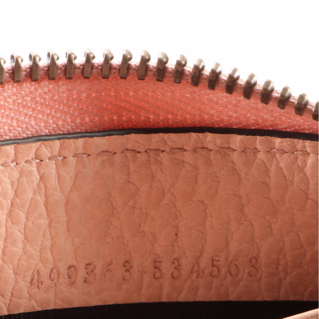 Gucci Butterfly Farfalla Zip Around Wallet in Leather