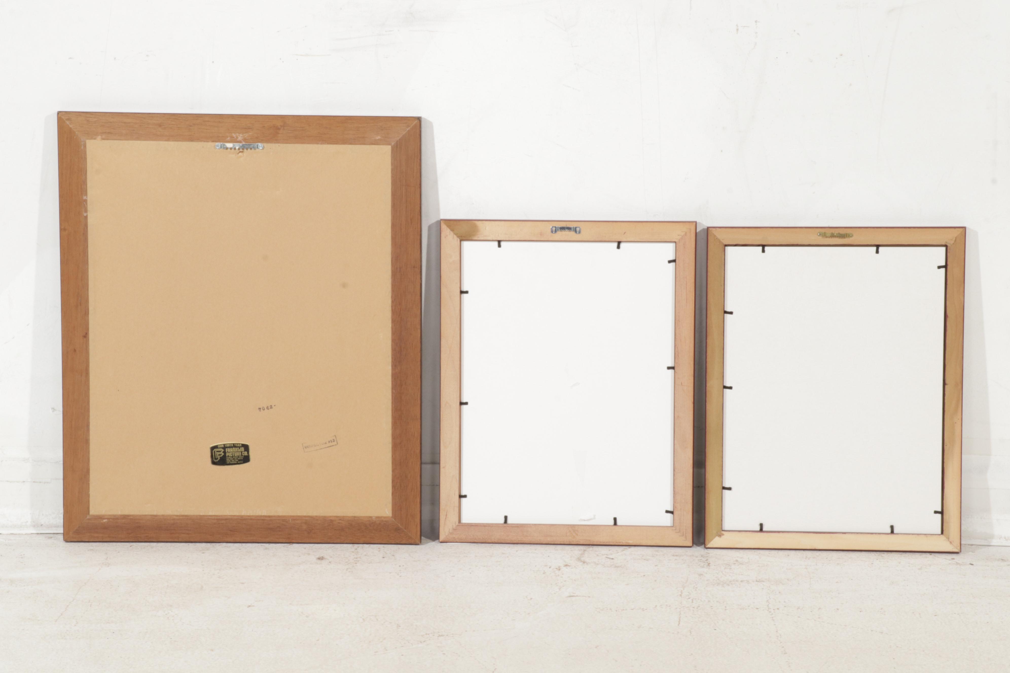 Folk Art Portrait Offset Lithographs After Norma Schneeman, Circa 1990