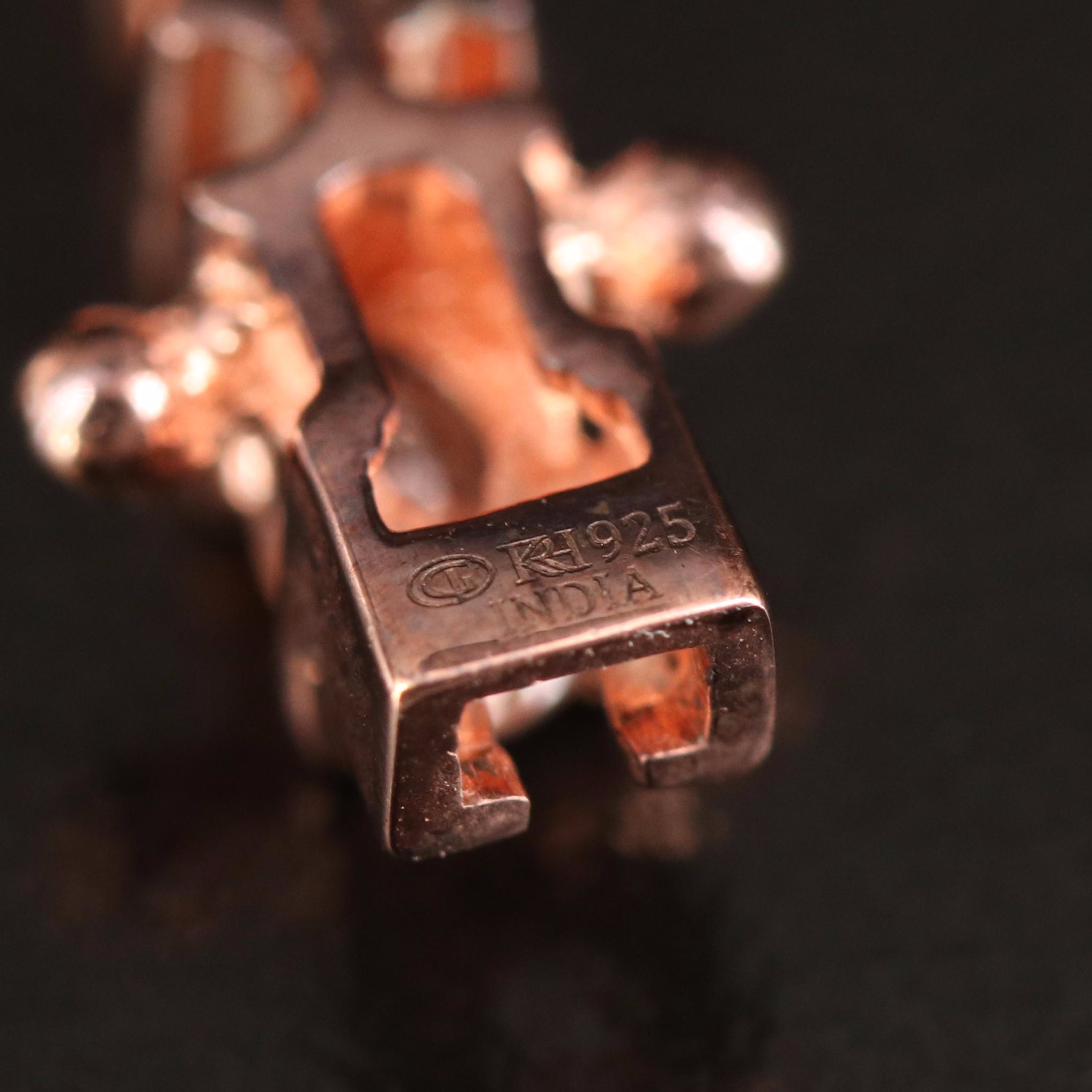 Sterling Morganite Bracelet