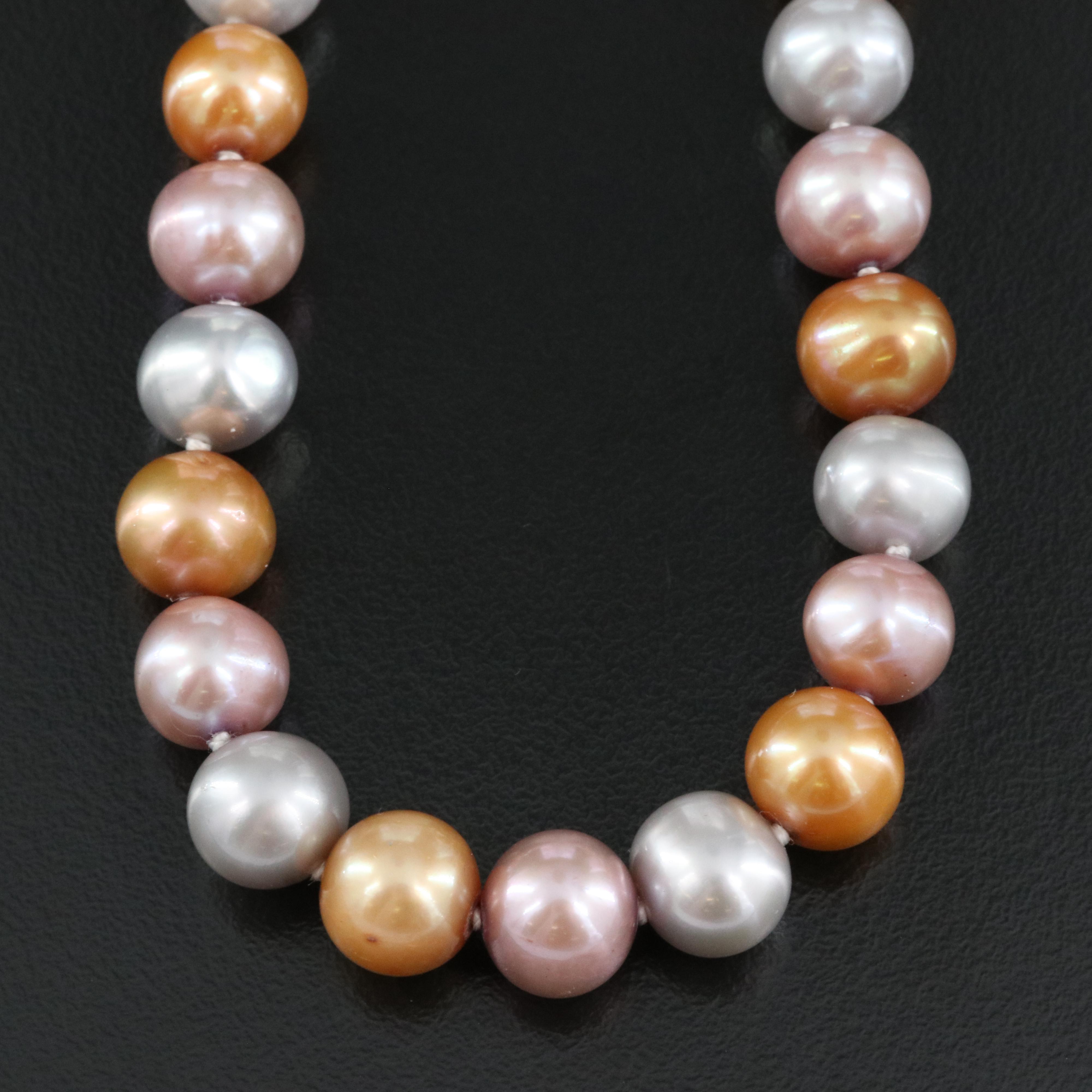 Pearl Necklace with Sterling Clasp