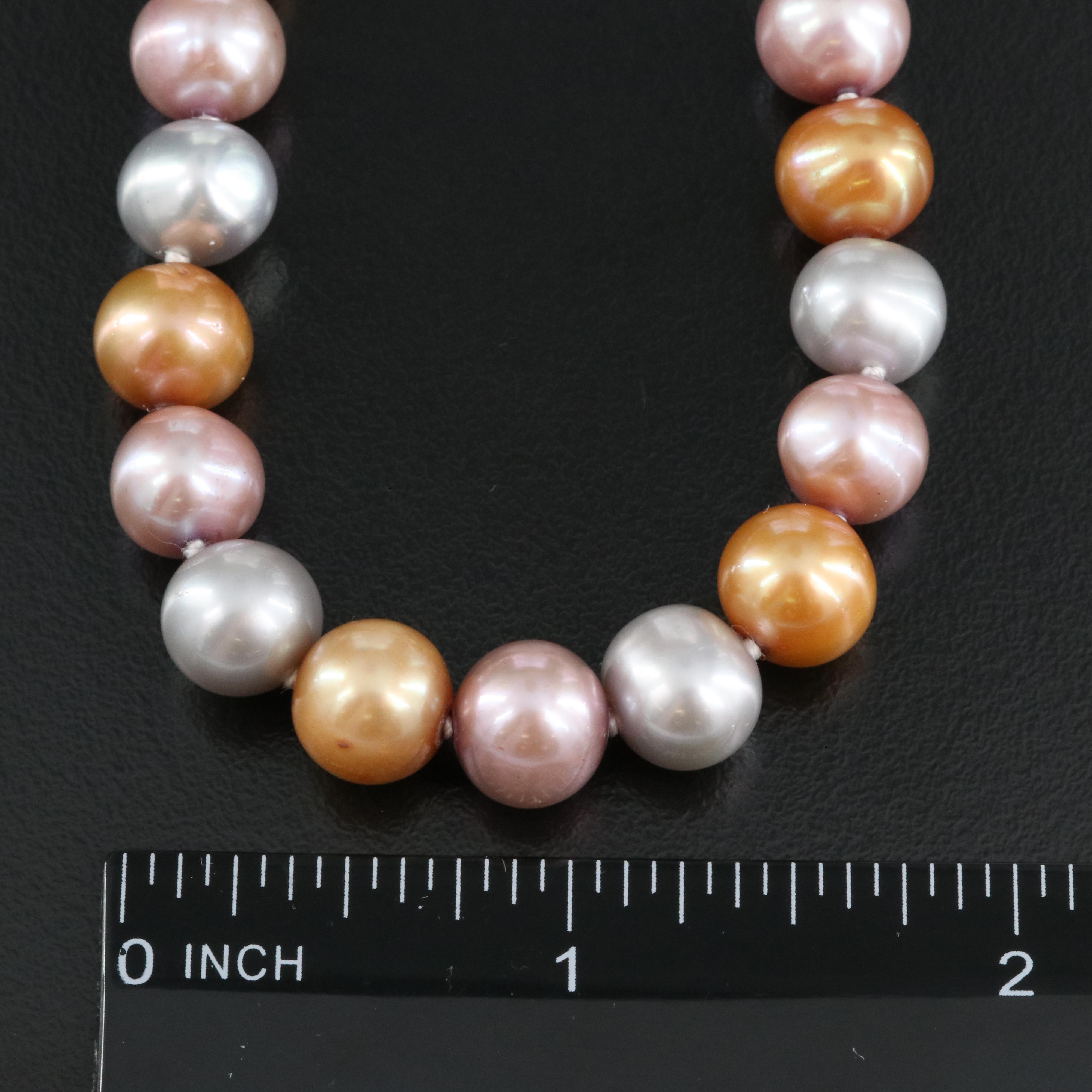 Pearl Necklace with Sterling Clasp