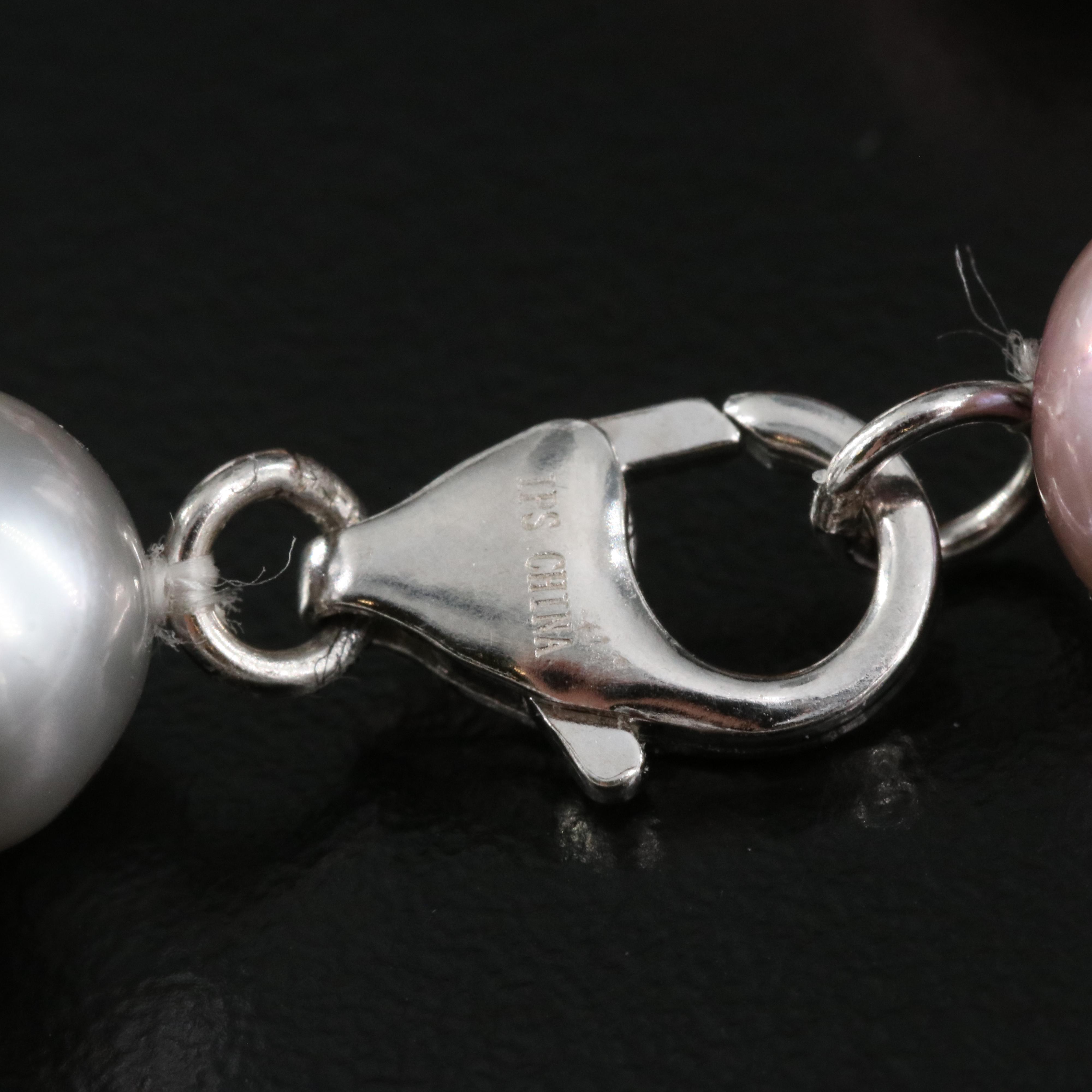 Pearl Necklace with Sterling Clasp