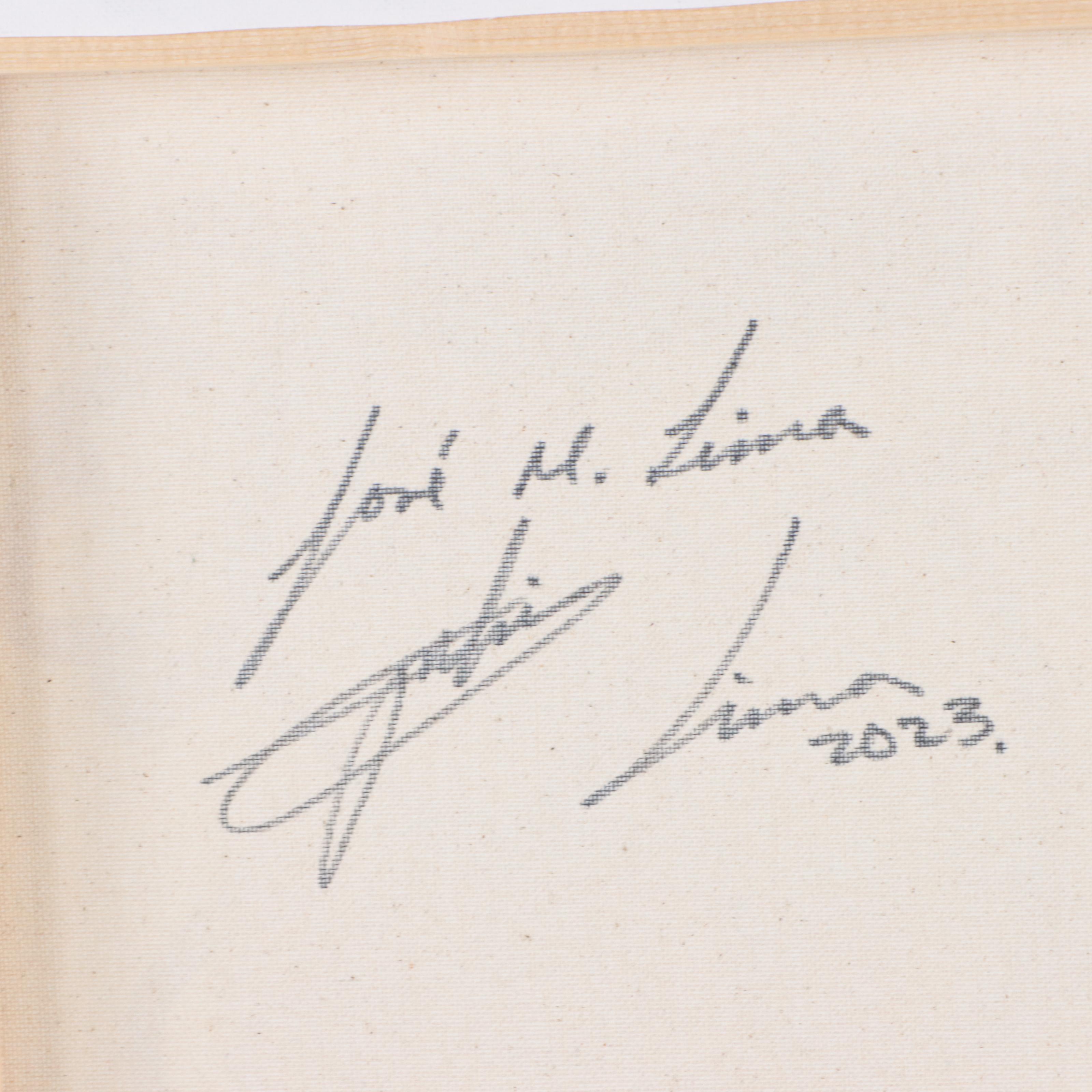 José M. Lima Acrylic Painting of Rooster, 2023