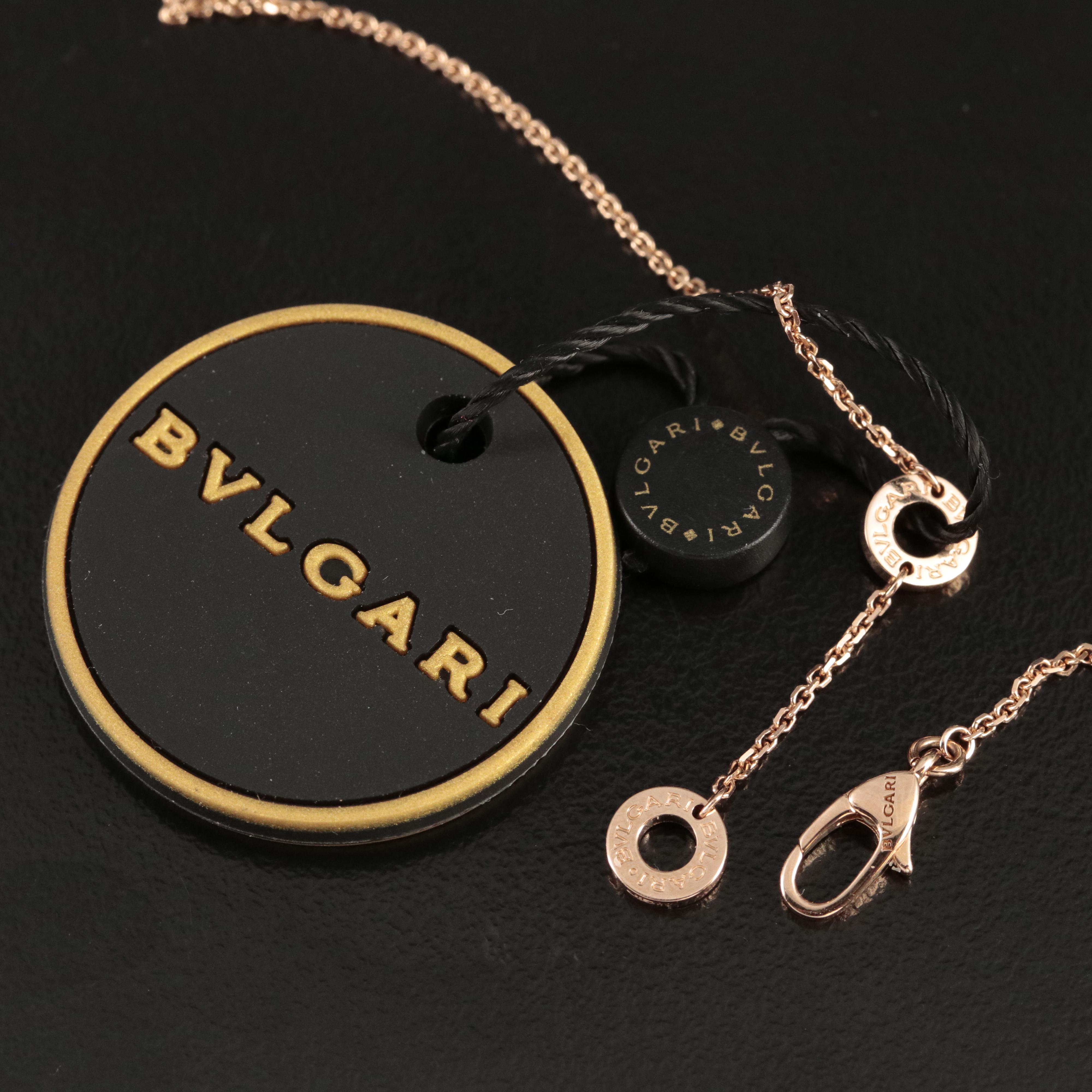 BVLGARI "Divas Dream" 18K Diamond and Mother-of- Pearl Necklace