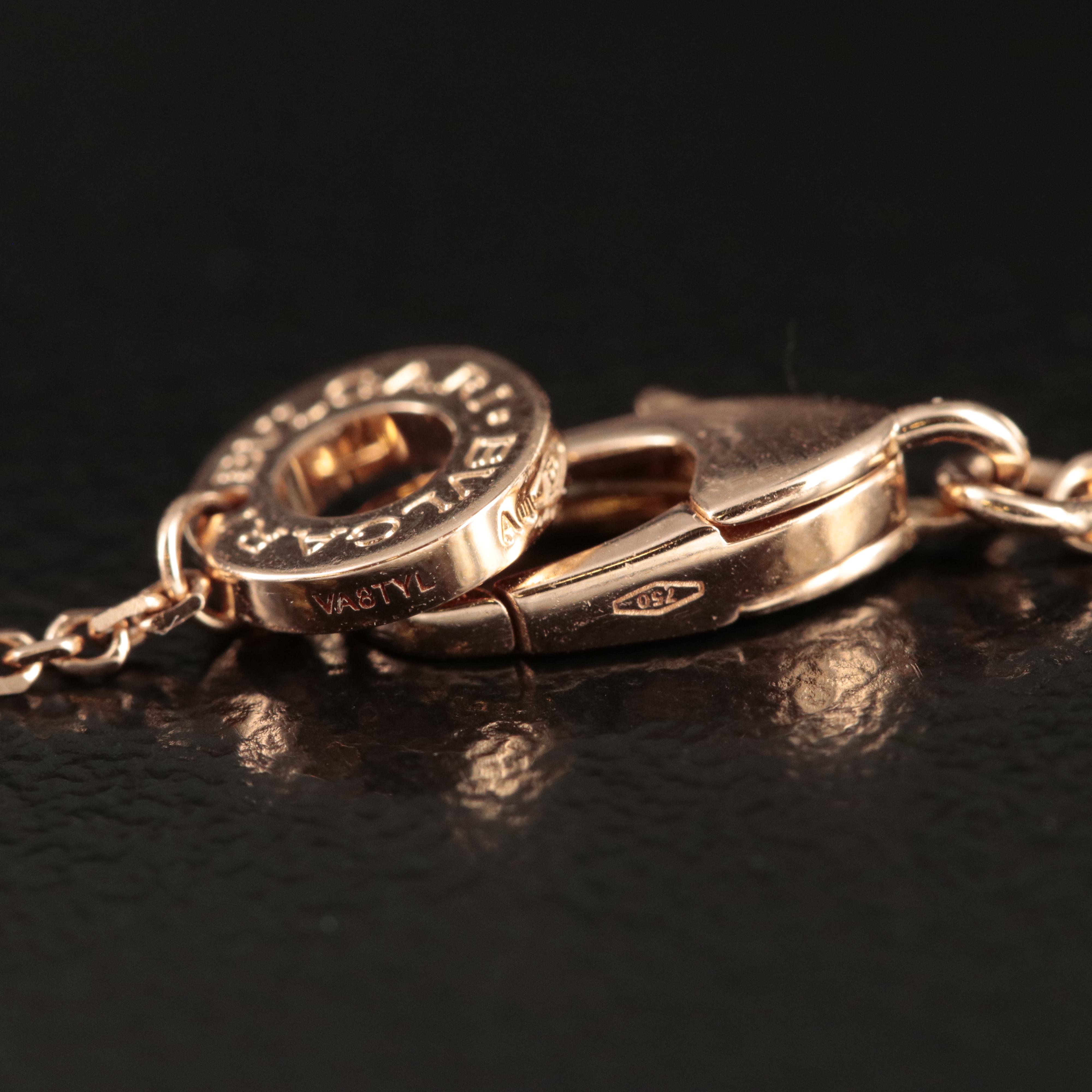 BVLGARI "Divas Dream" 18K Diamond and Mother-of- Pearl Necklace