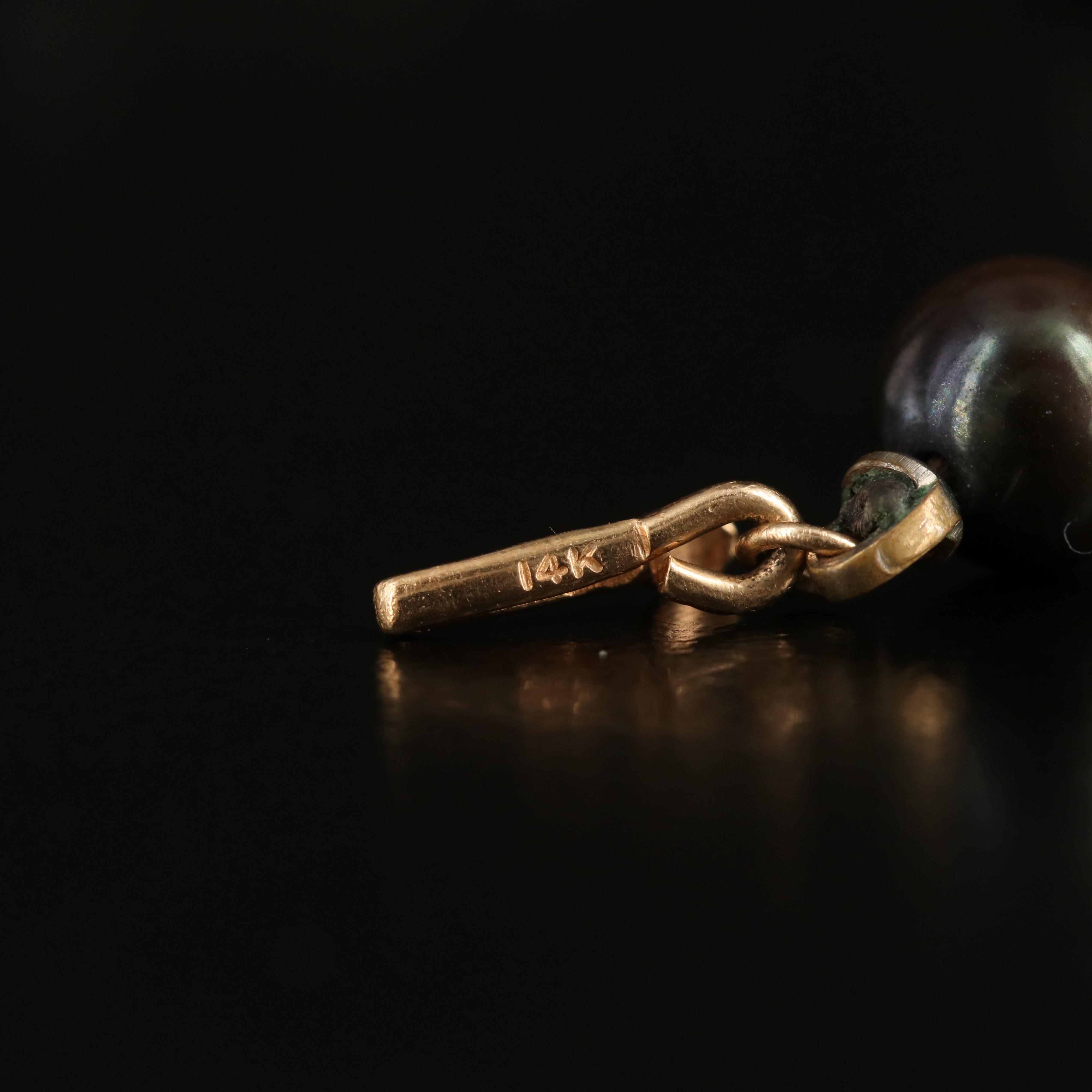 Pearl Single Strand Necklace with 14K Clasp