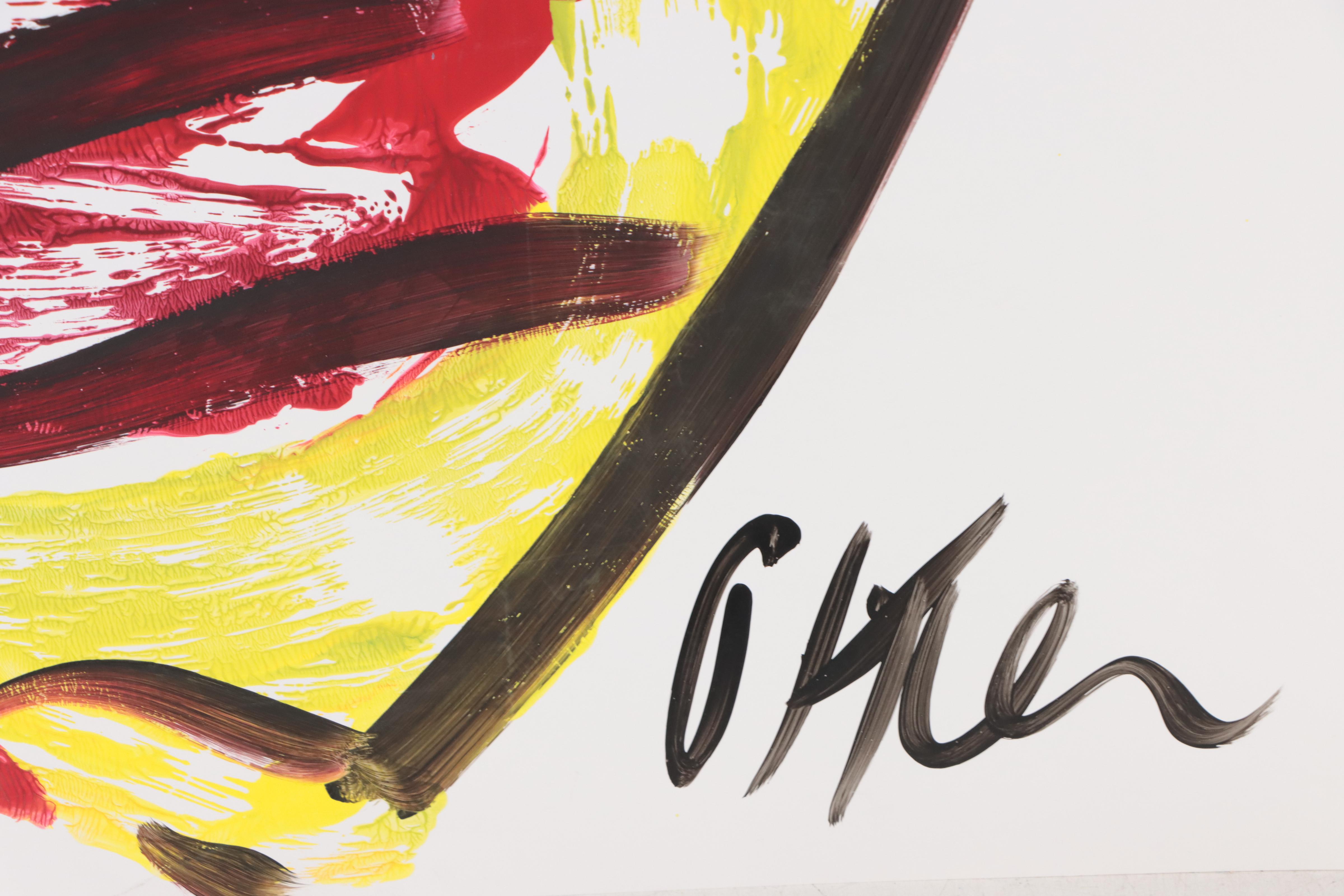 Peter Keil Abstract Portrait Acrylic Painting