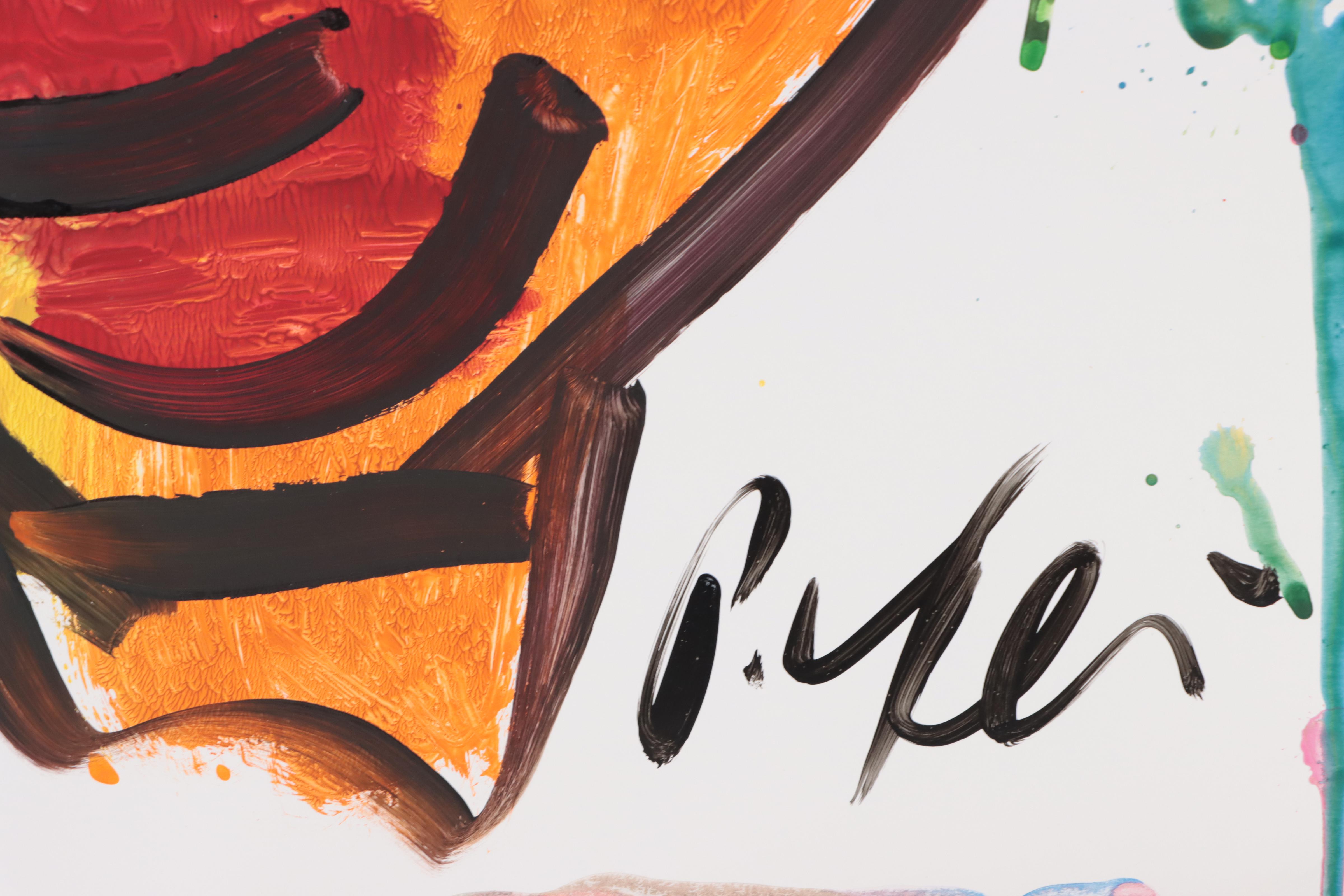 Peter Keil Abstract Portrait Acrylic Painting