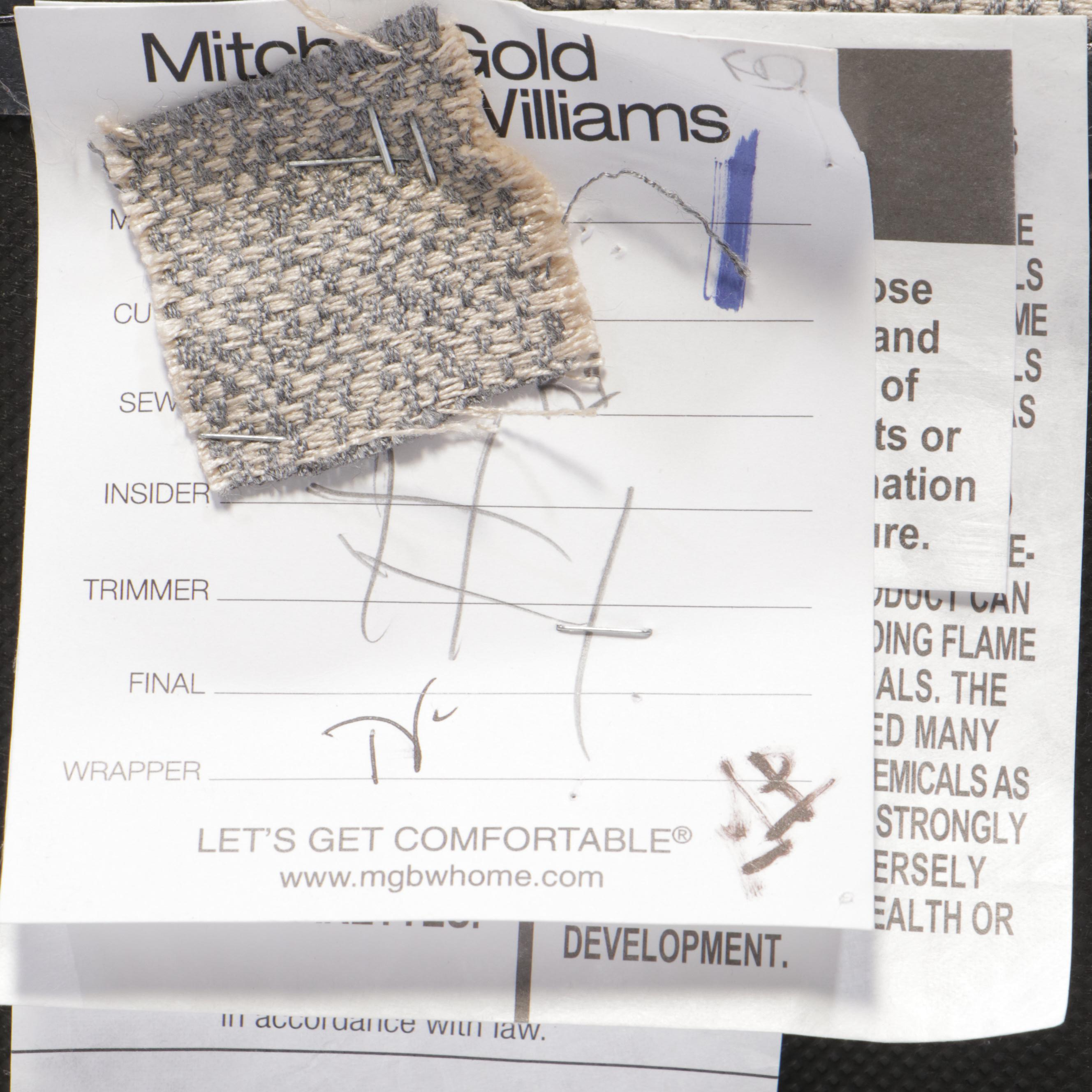 Mitchell Gold + Bob Williams "Whitley" Custom-Upholstered Easy Armchair