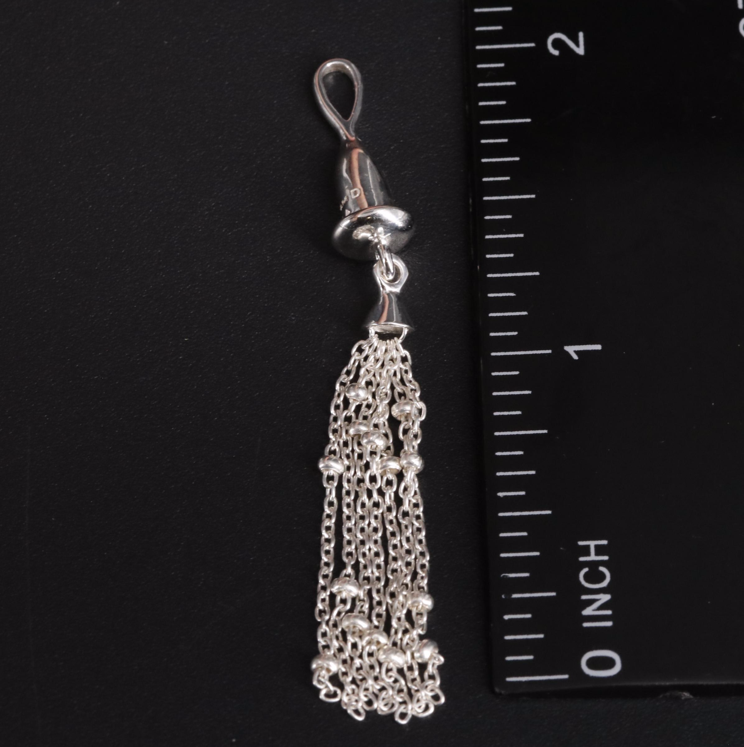 Sterling Tassel Bead Drop Earring Enhancers