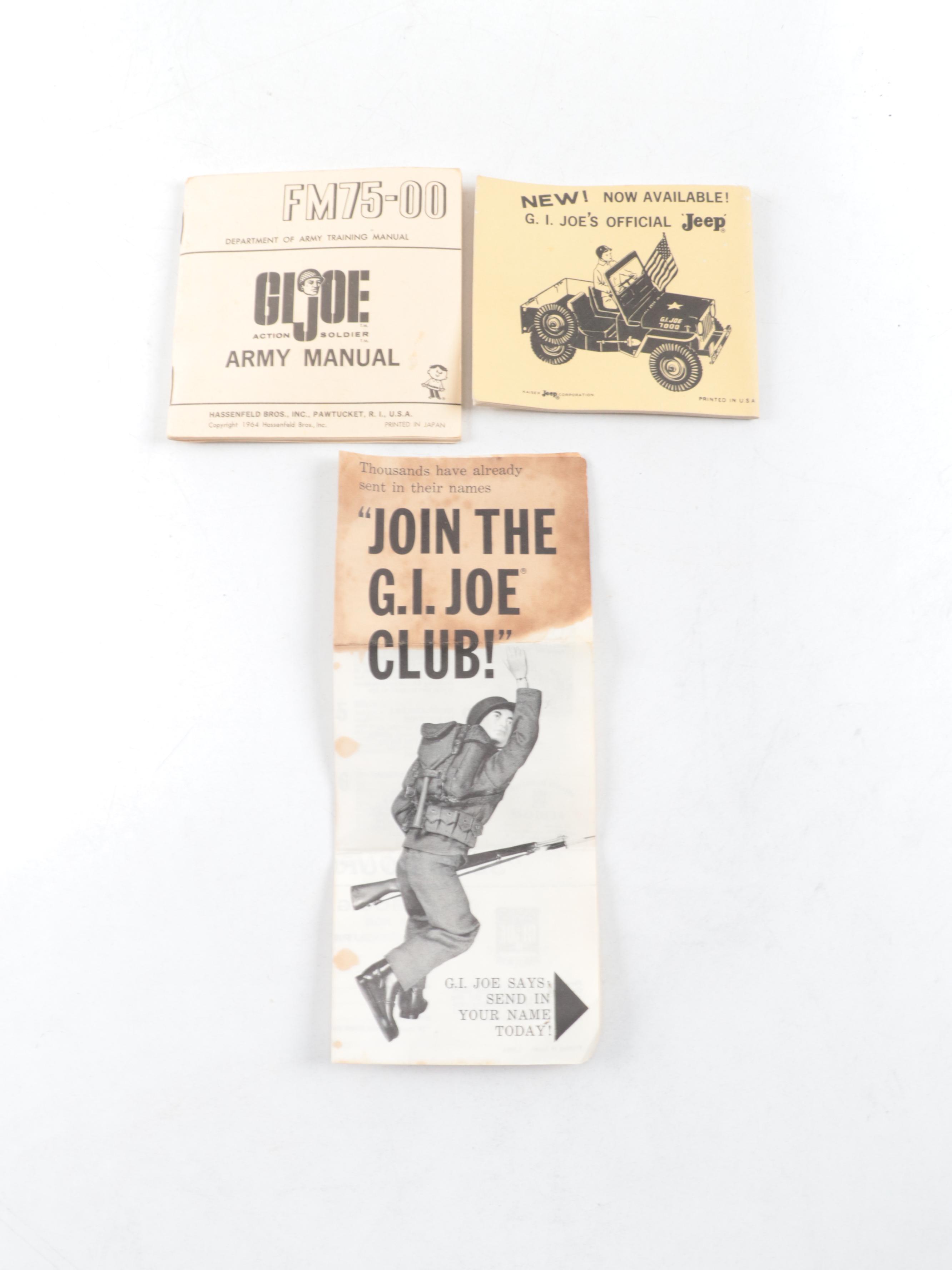 Hasbro G. I. Joe Action Figure with Army Manuals and Pamphlet, 1964