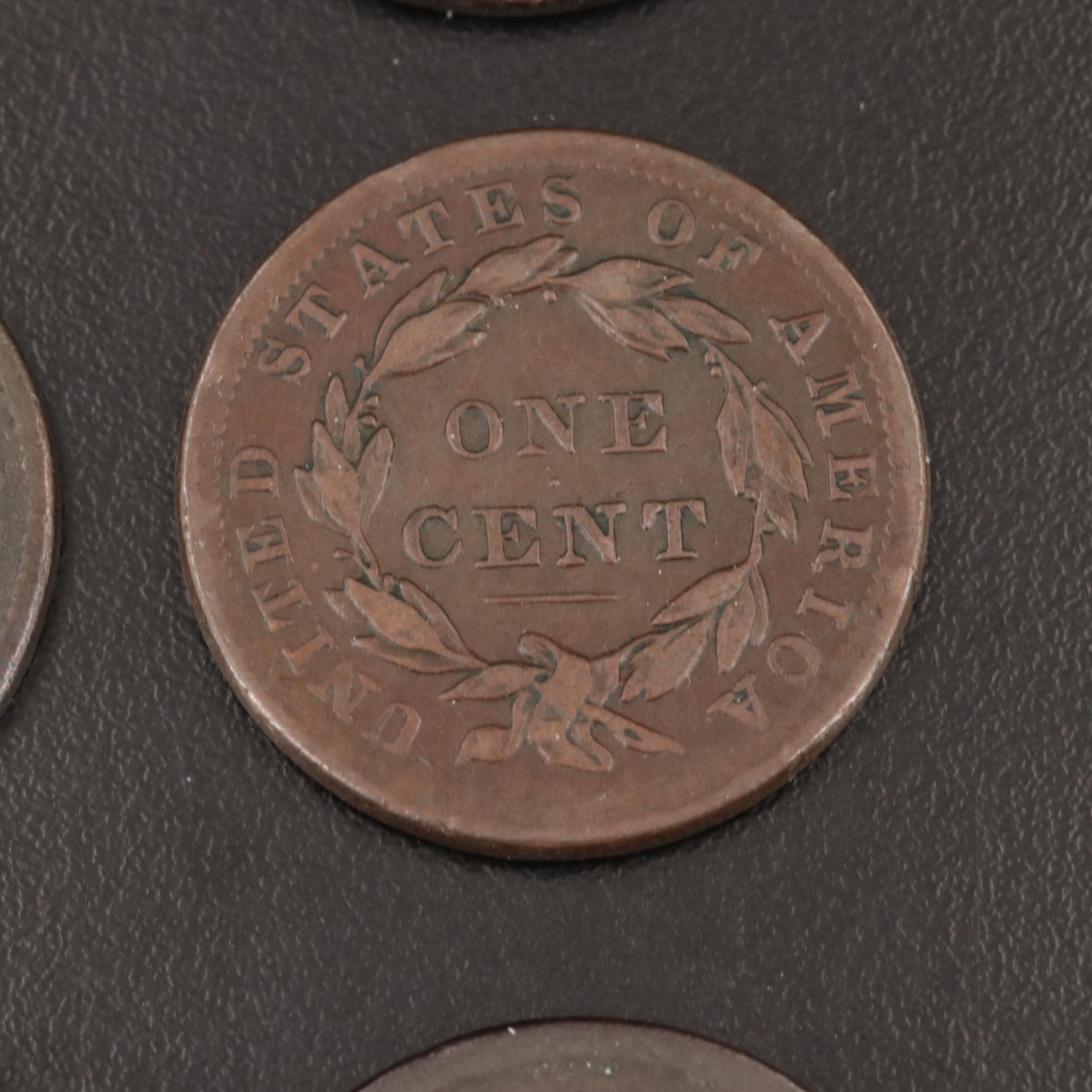 Nine Matron Head and Braided Hair Large Cents
