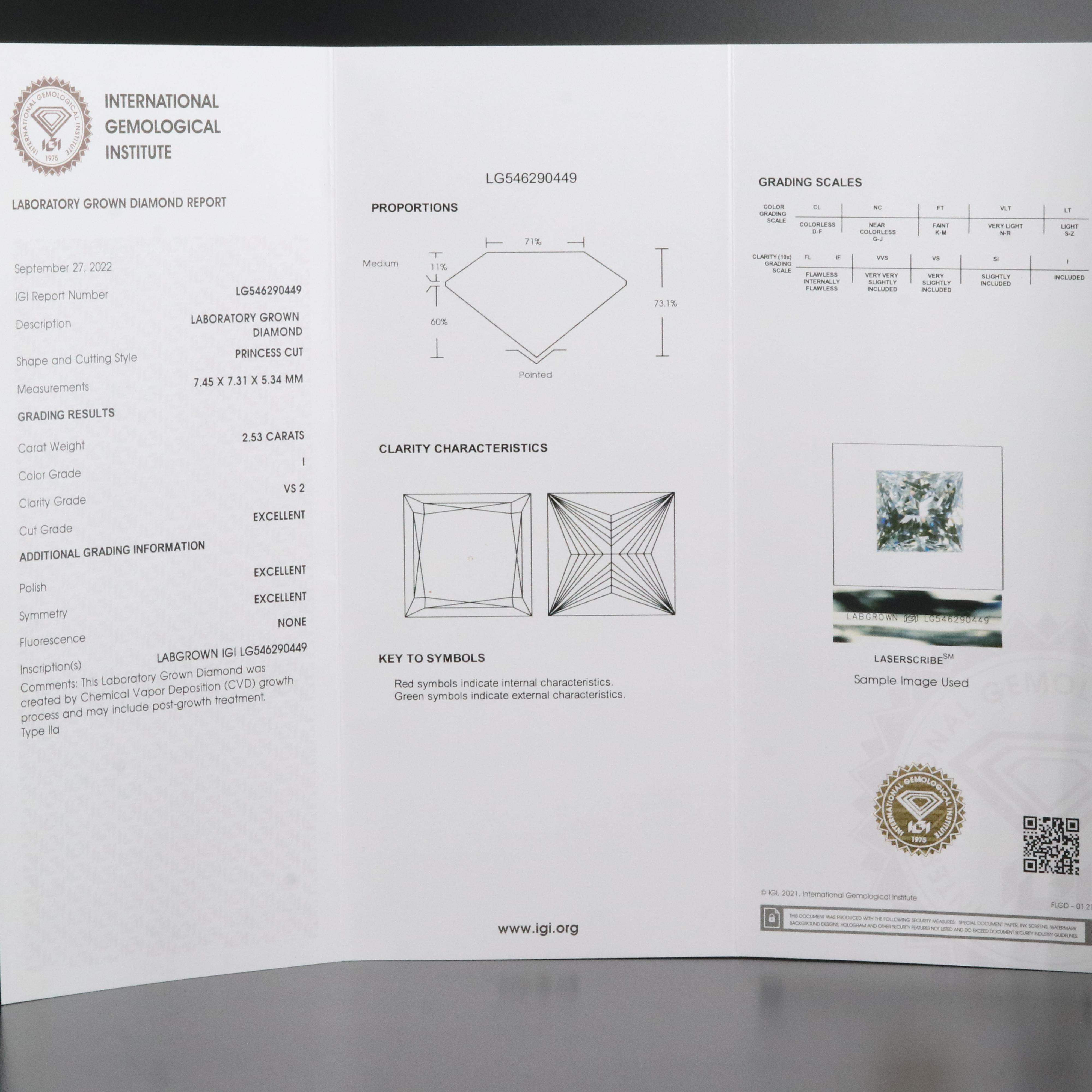 Platinum 5.05 CTW Lab Grown Diamond Stud Earrings with IGI Reports