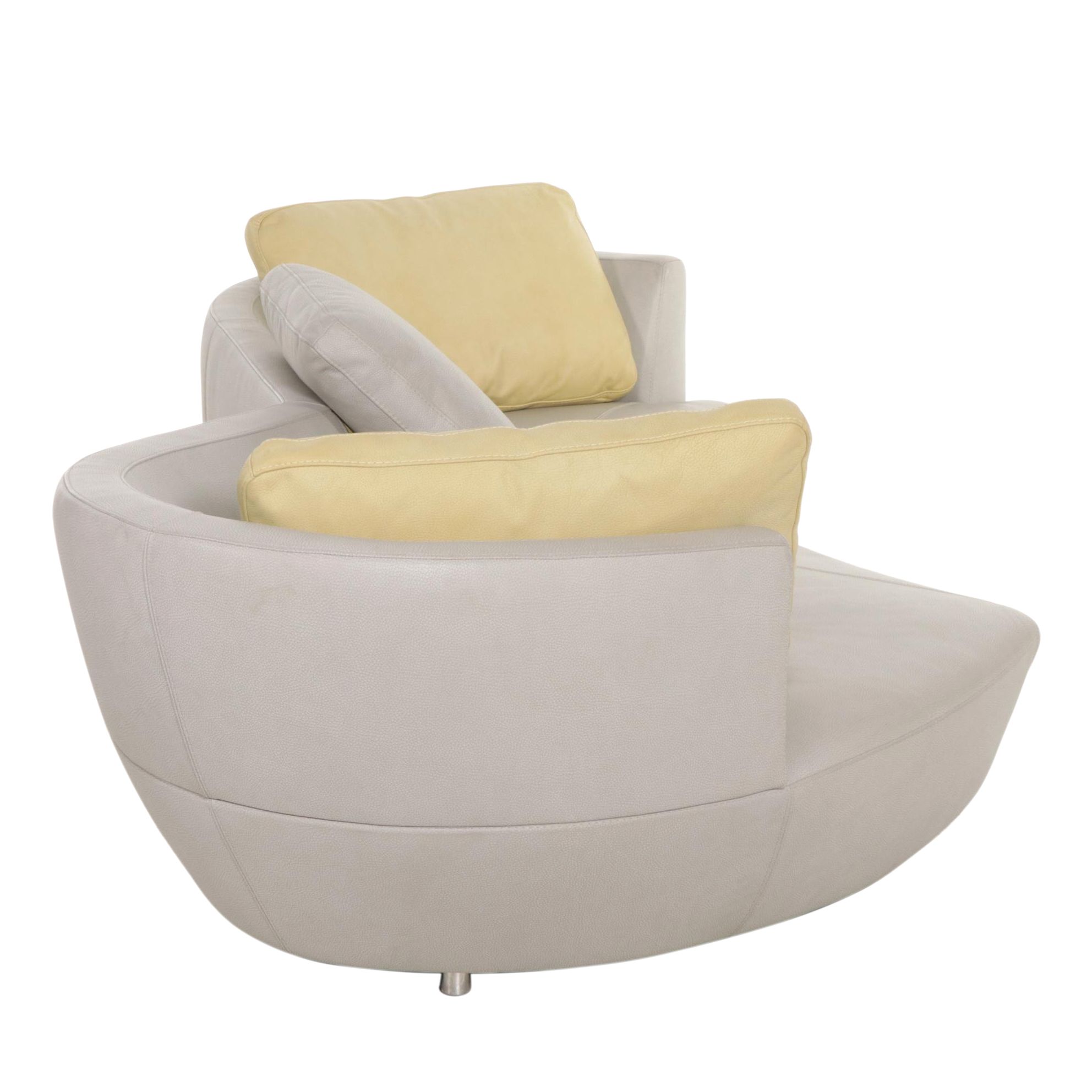 Roche Bobois Modernist Style Leather Sofa