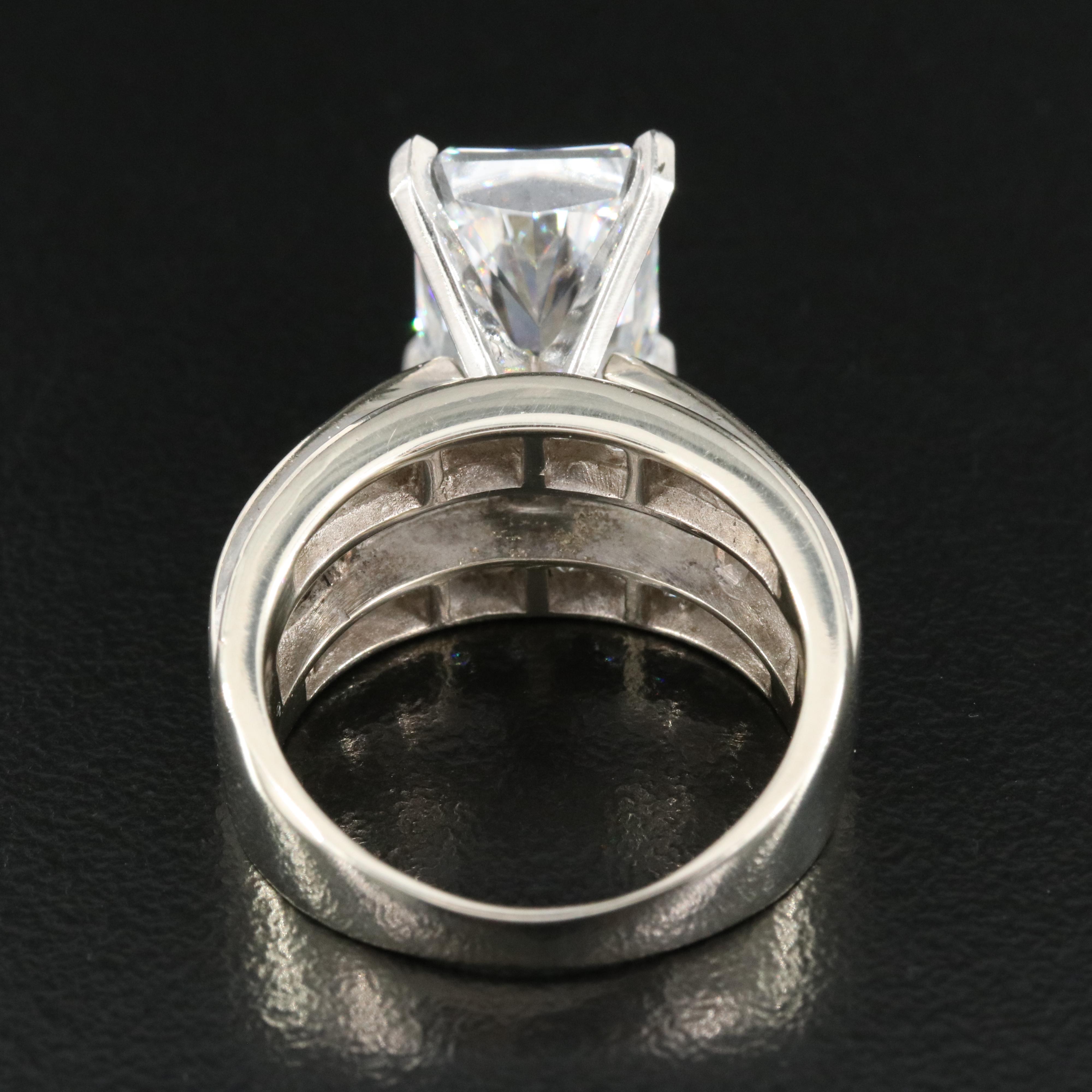 14K 6.25 CTW Lab Grown Diamond Ring with IGI Report and Platinum Head