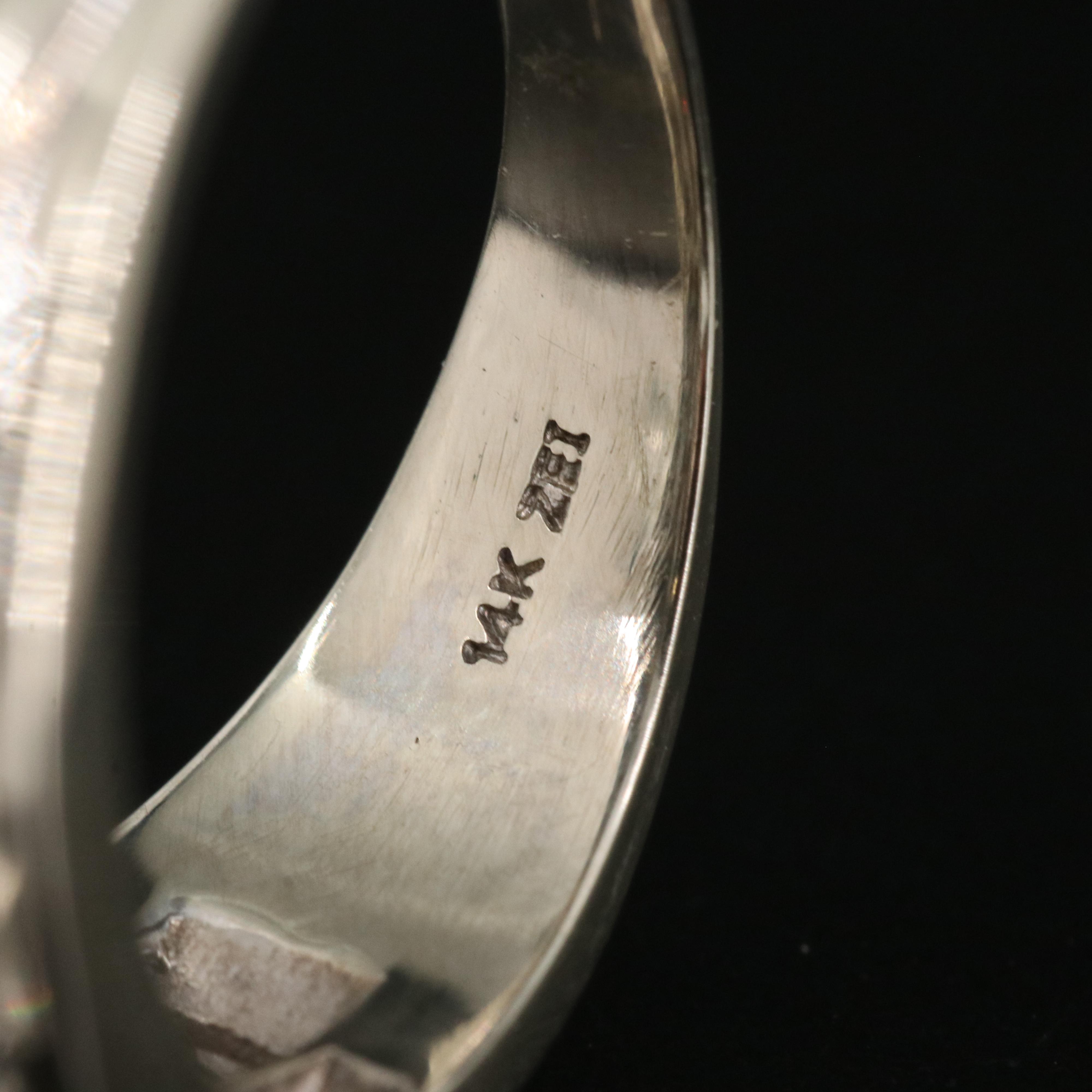 14K 6.25 CTW Lab Grown Diamond Ring with IGI Report and Platinum Head