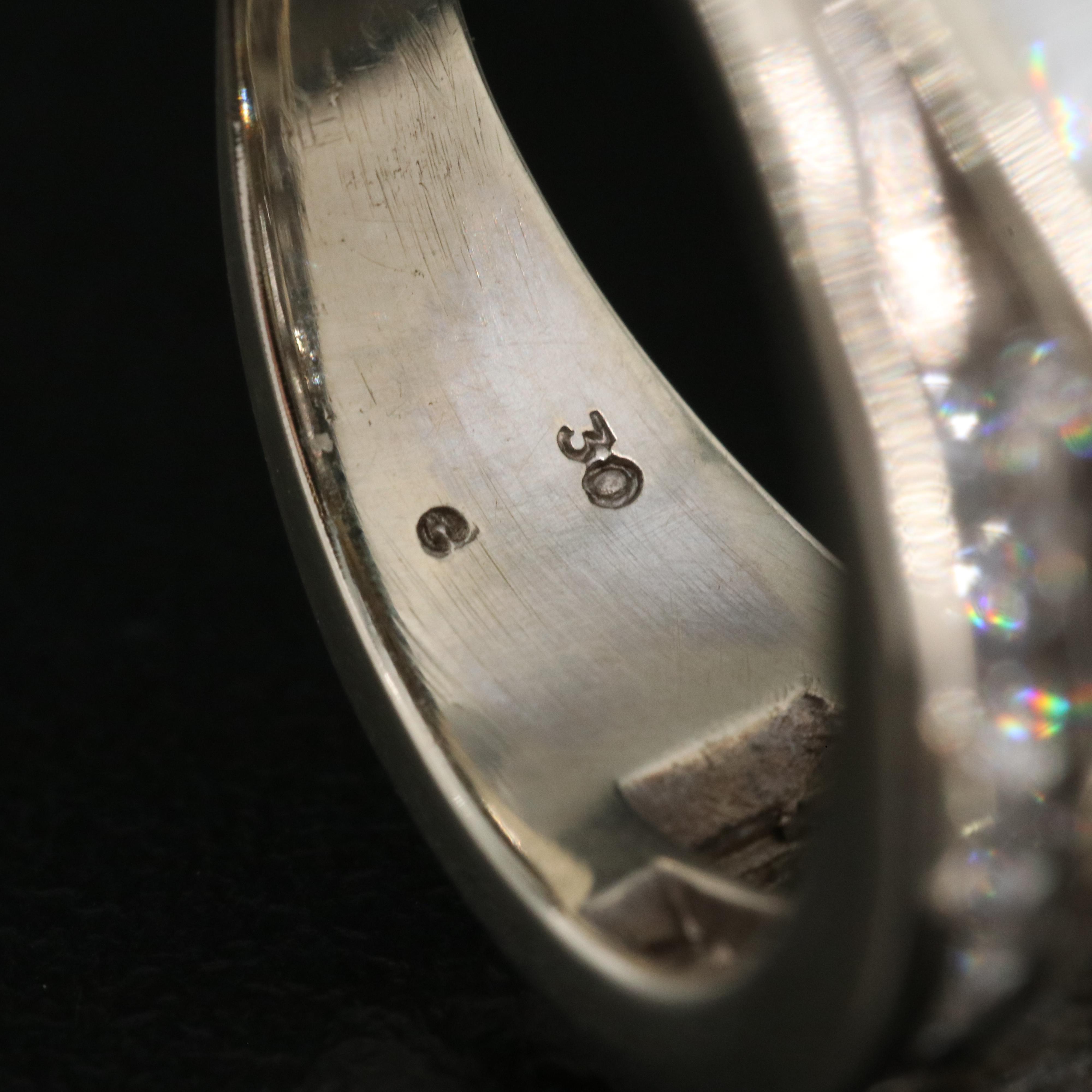 14K 6.25 CTW Lab Grown Diamond Ring with IGI Report and Platinum Head