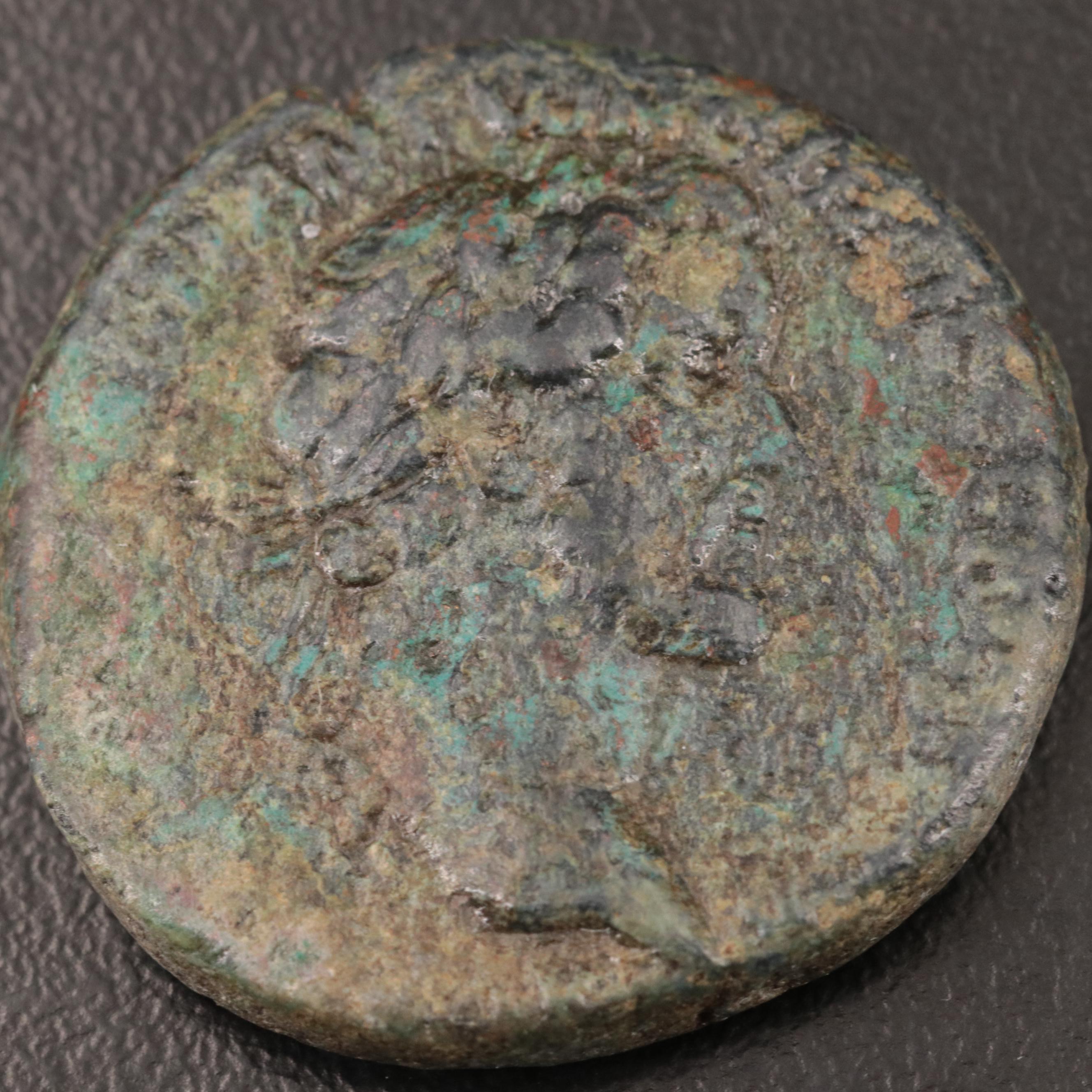Ancient Syria, Antioch Æ25 Coin of Antoninus Pius, ca. 138 AD