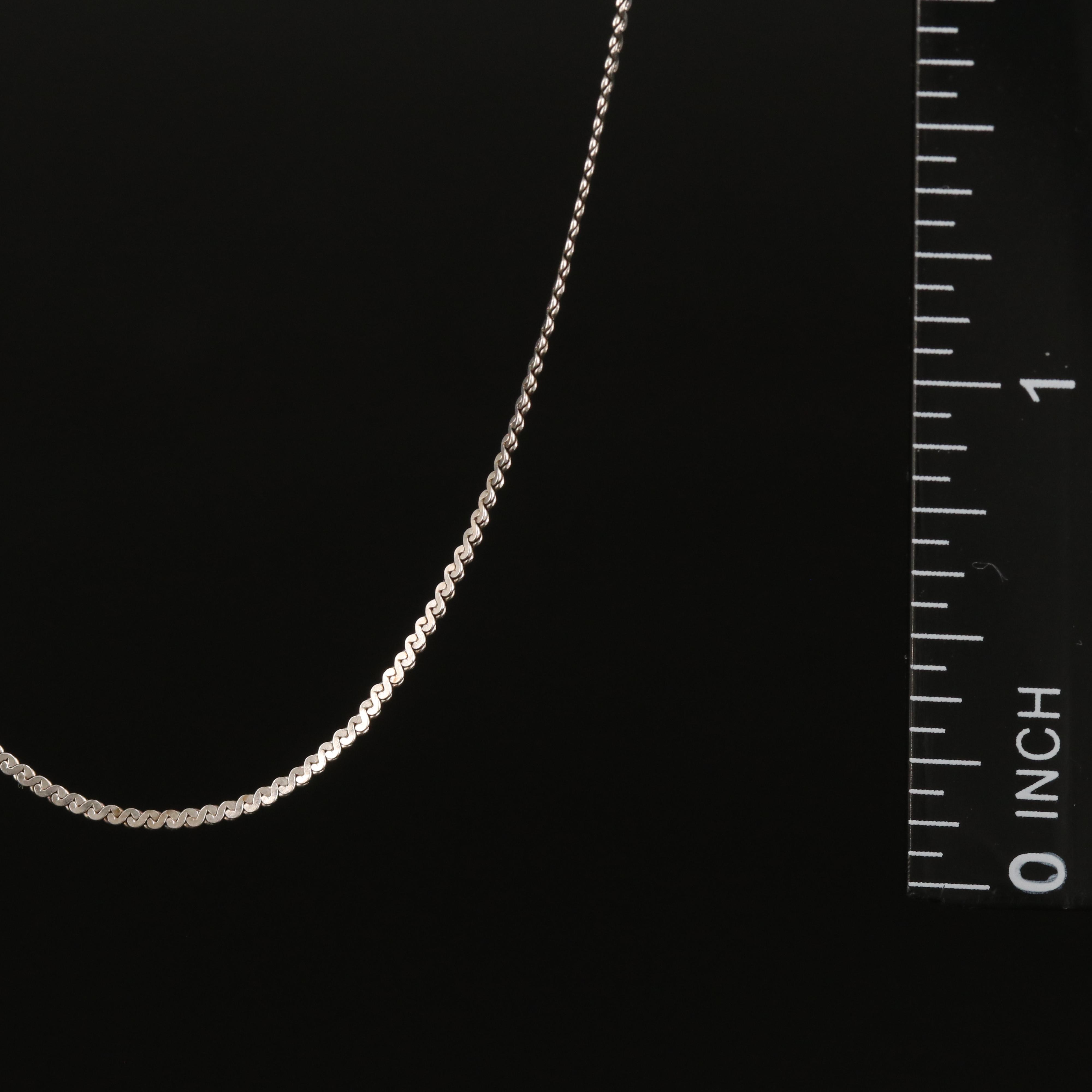 Serpentine Chain Necklace in Sterling