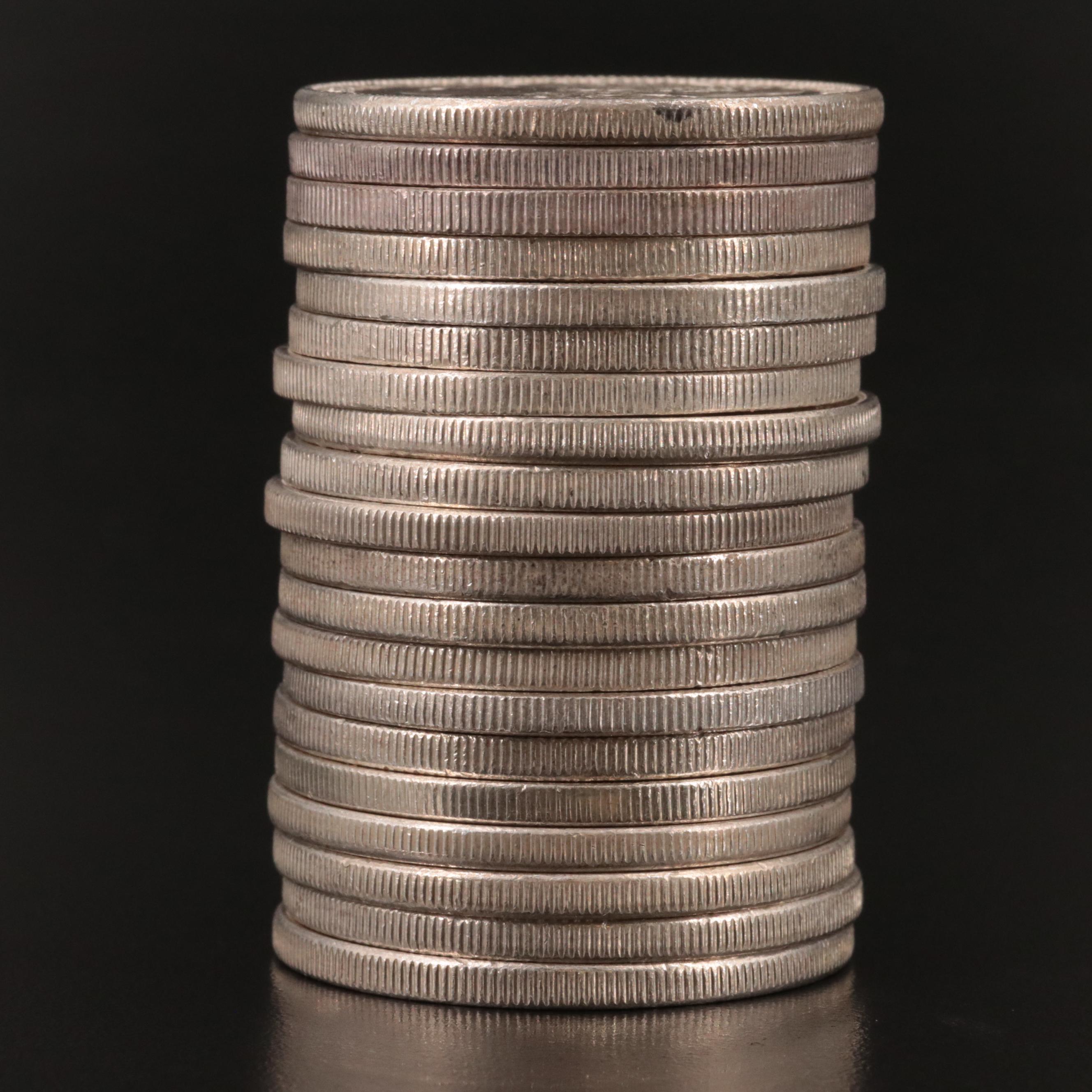 Twenty Morgan Silver Dollars, Including Carson City