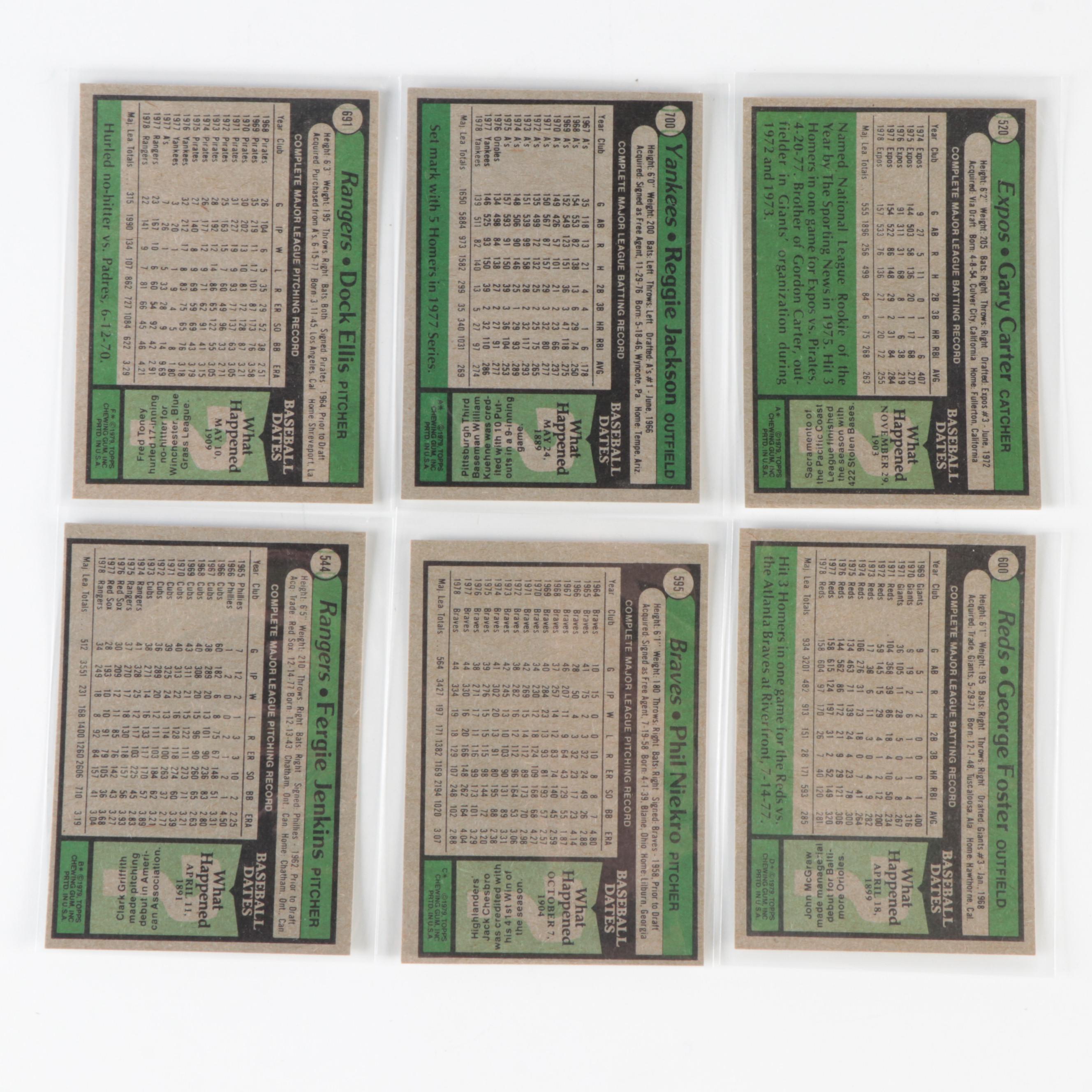 1979 Topps Baseball Cards with Rose, Schmidt, Jackson, Hernandez and More