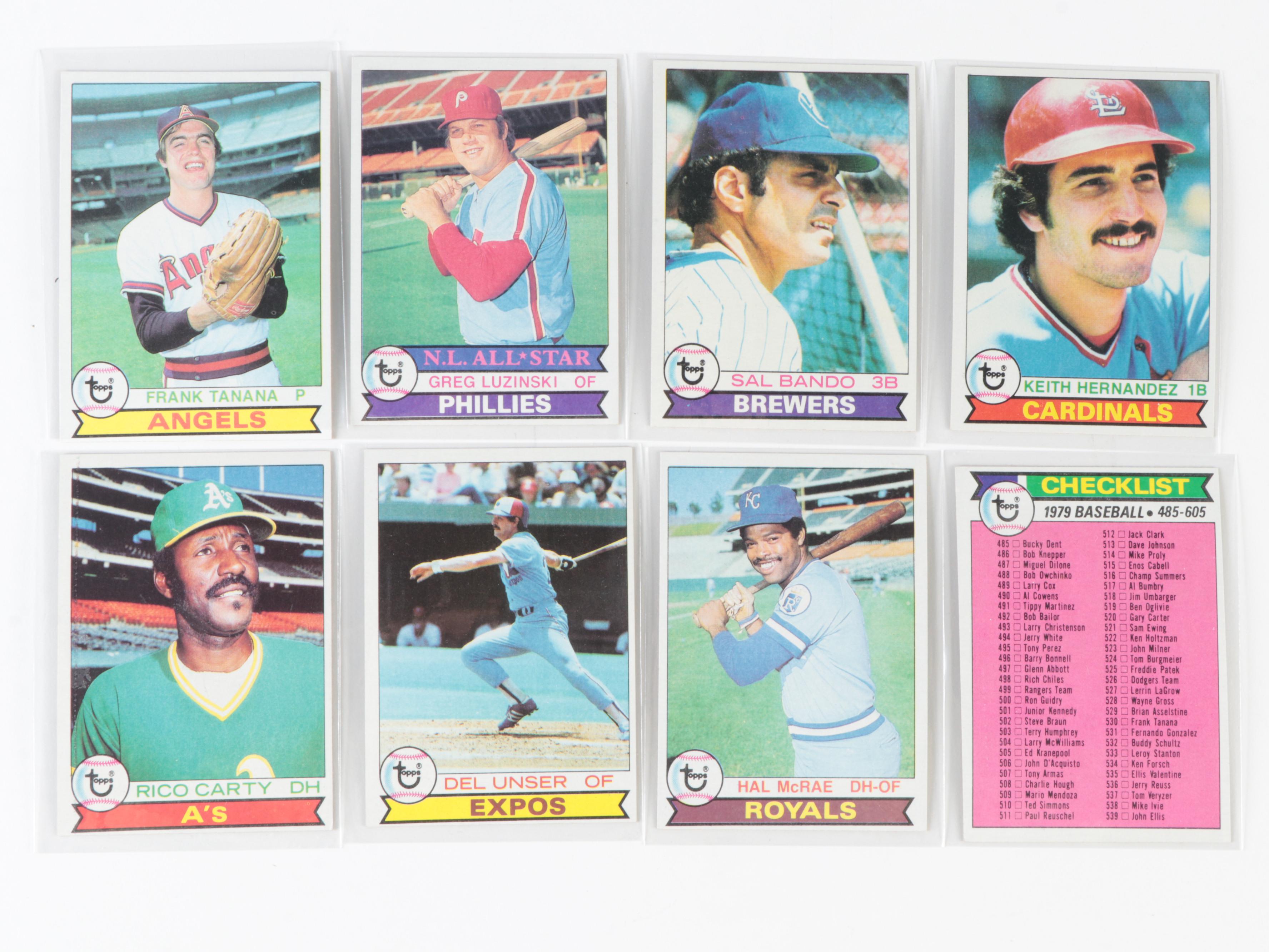 1979 Topps Baseball Cards with Rose, Schmidt, Jackson, Hernandez and More