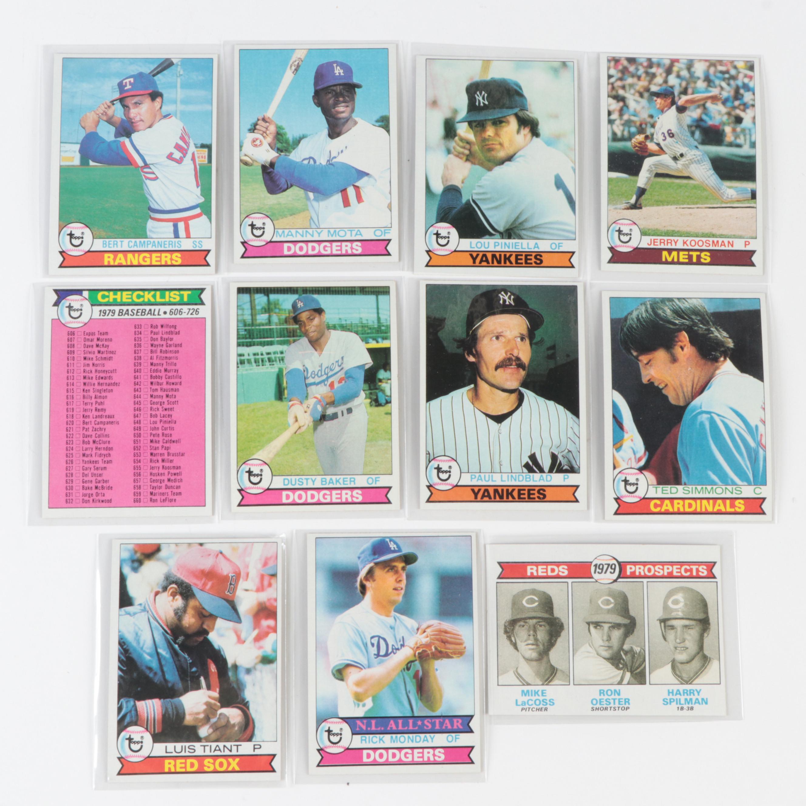 1979 Topps Baseball Cards with Rose, Schmidt, Jackson, Hernandez and More