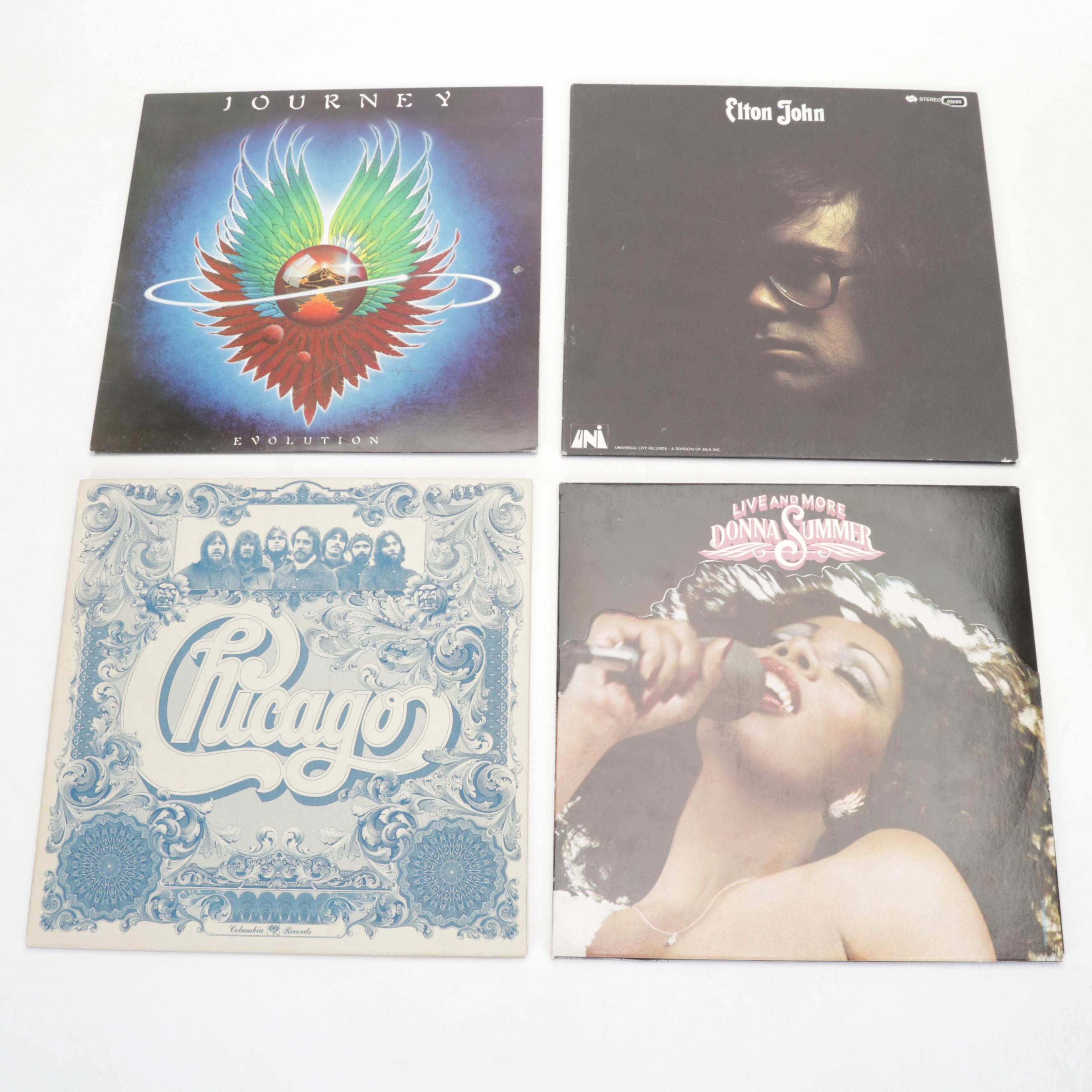 60s/70s/80s Records & Sanyo JXT 6430 Turntable and Cassette Player Music System