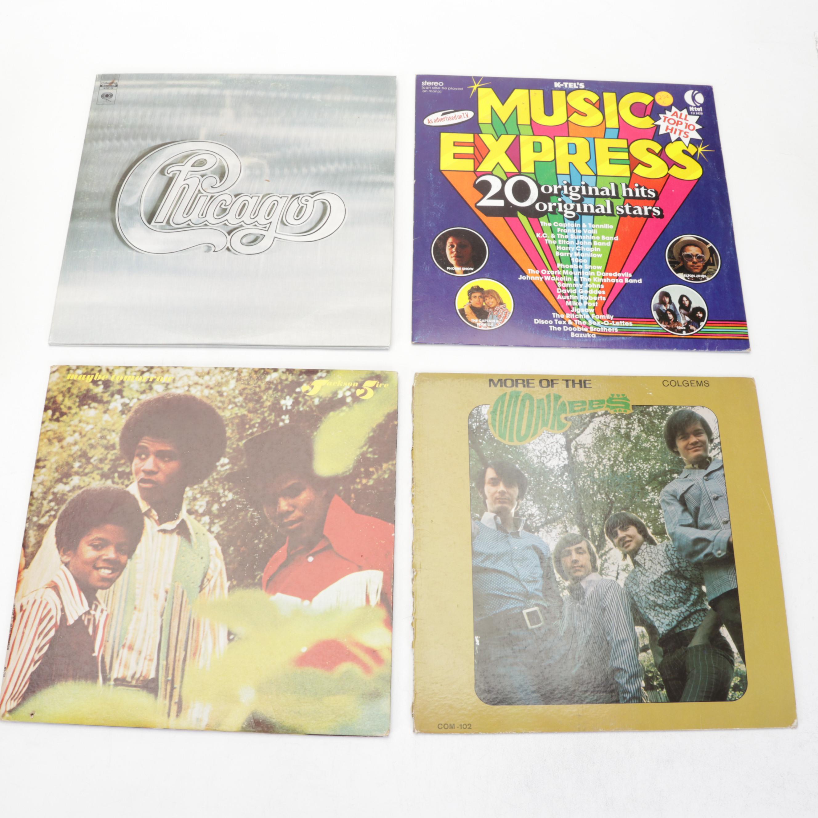 60s/70s/80s Records & Sanyo JXT 6430 Turntable and Cassette Player Music System