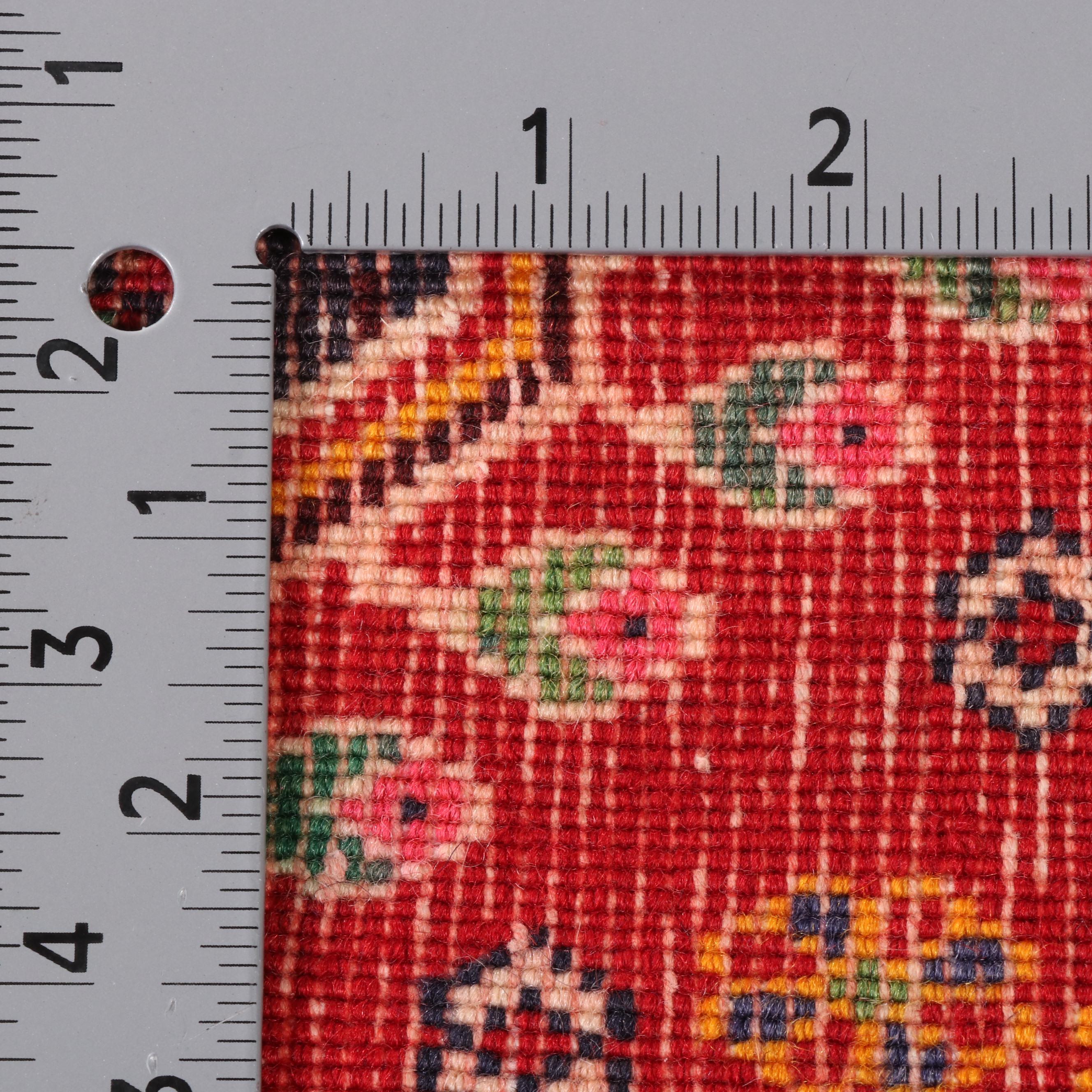 1'1 x 1'3 Hand-Knotted Persian Qashqai Floor Mat Remnant