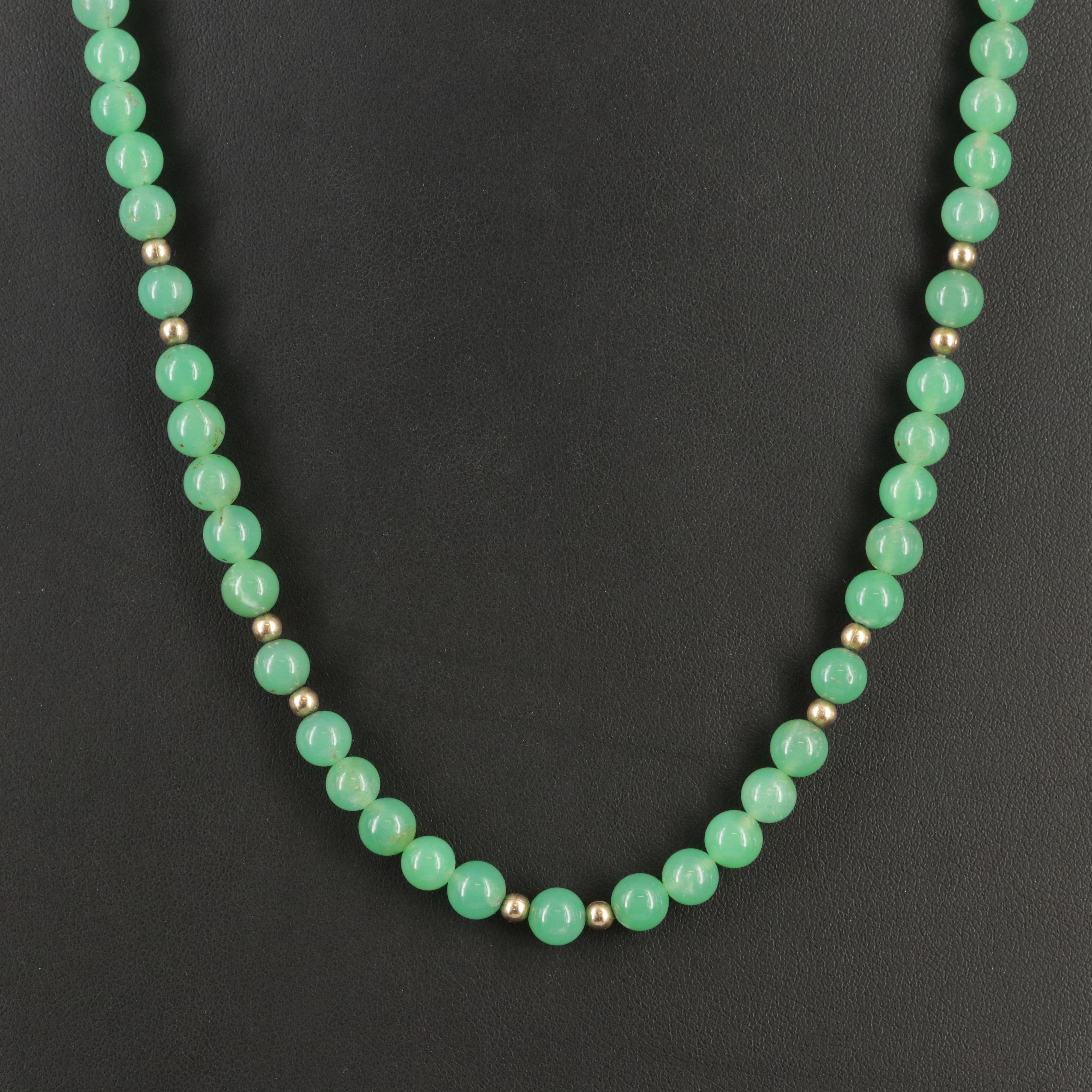 Chrysoprase Beaded Necklace