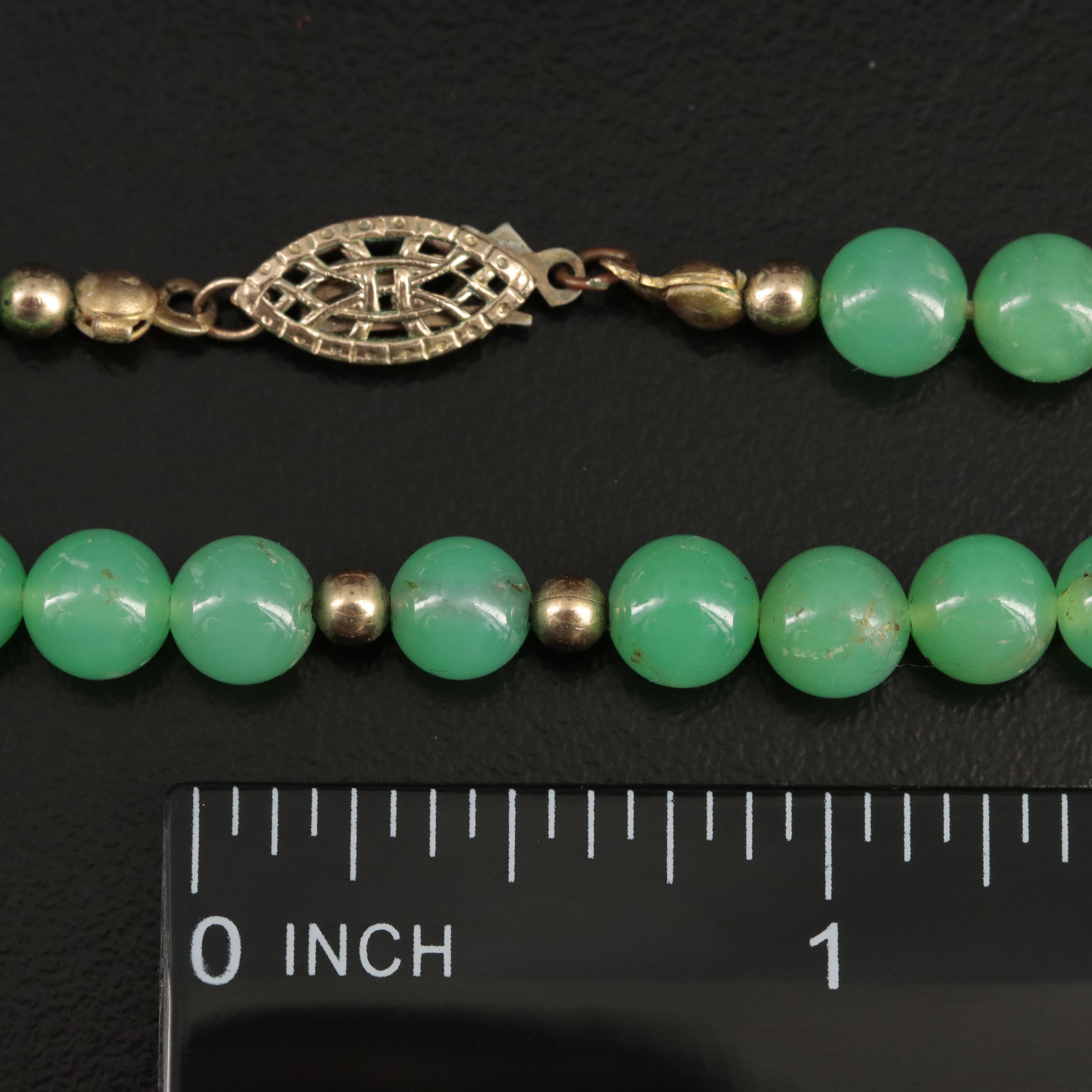 Chrysoprase Beaded Necklace