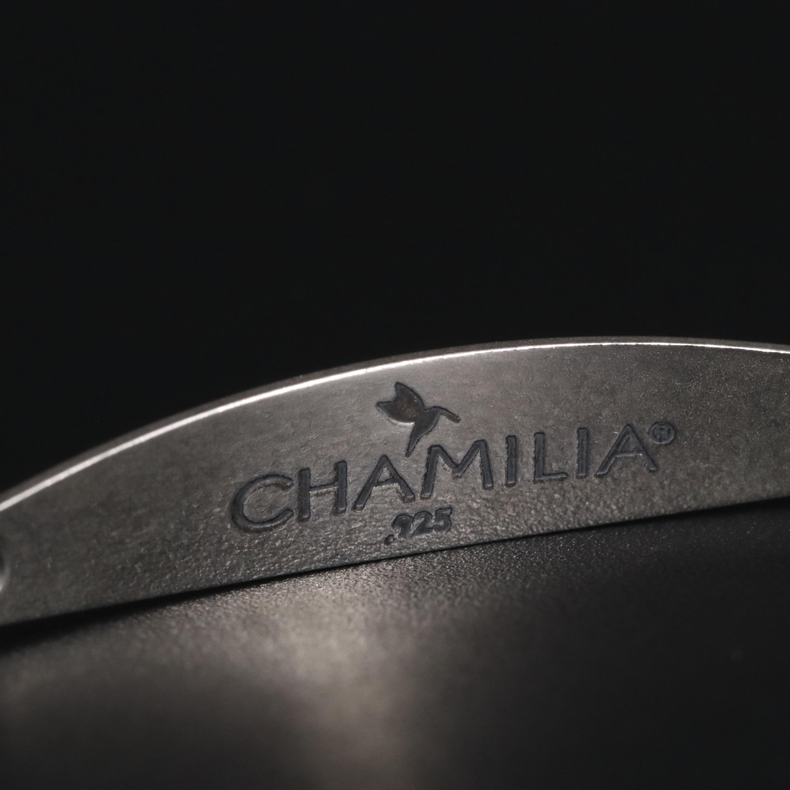 Sterling Bar Bracelet with Charm