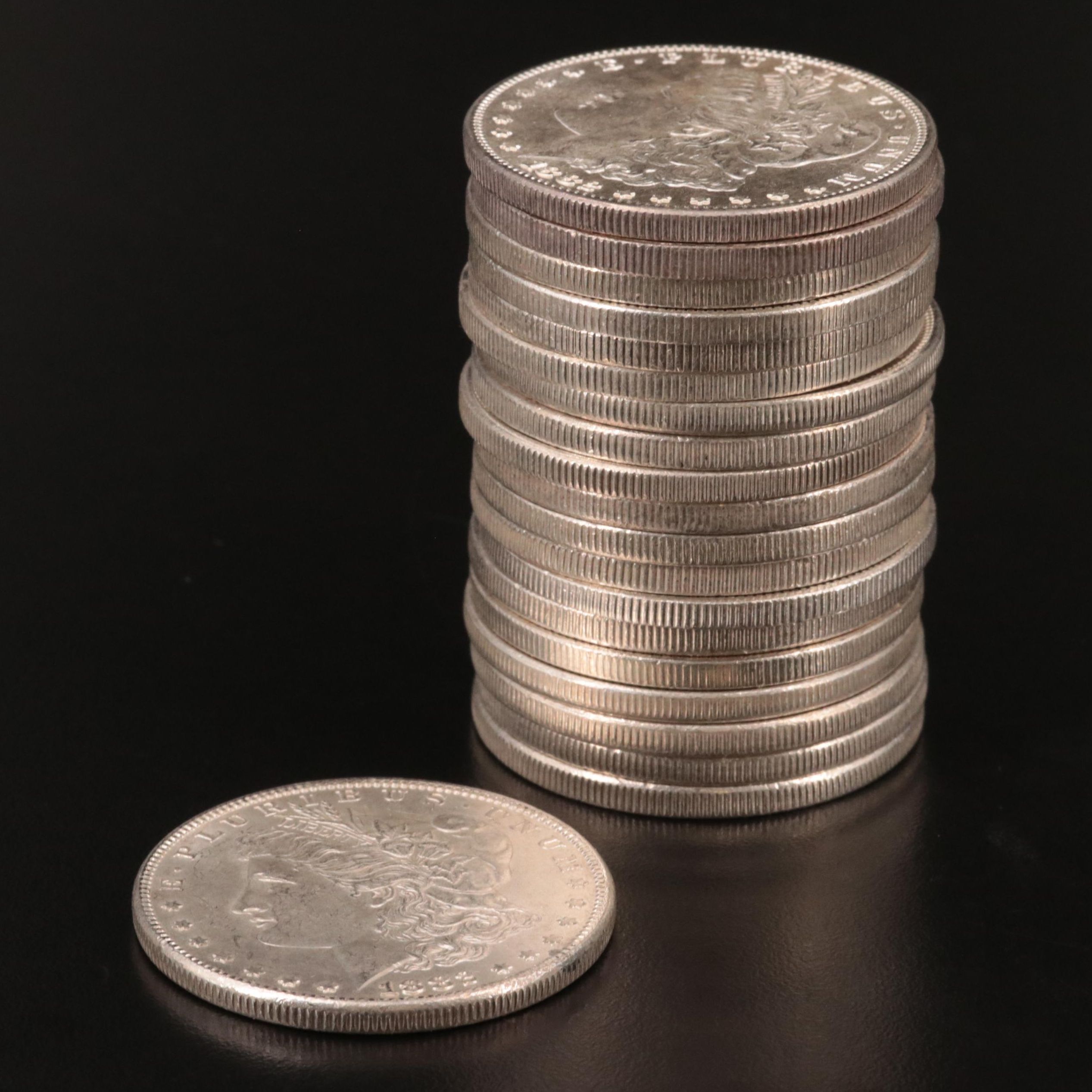 Twenty Morgan Silver Dollars, Including Carson City