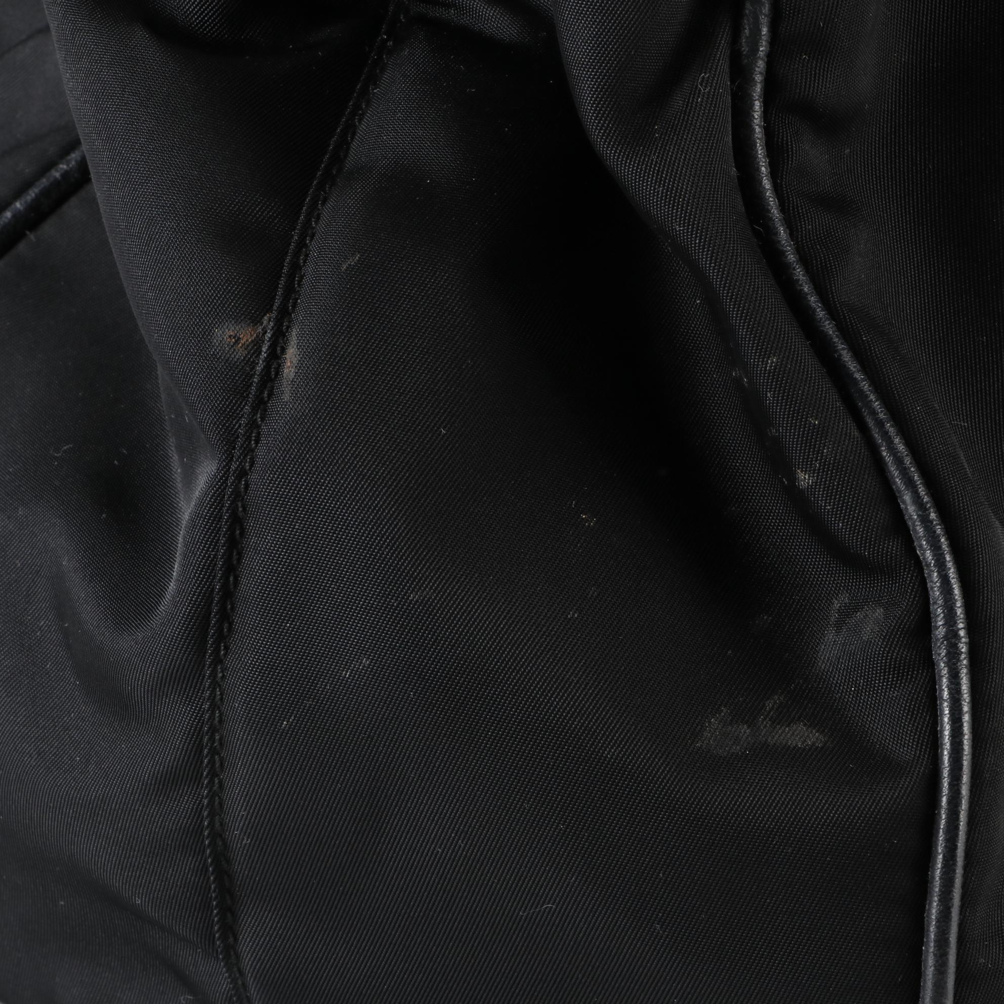 Prada Sacca 2 Manici Tote in Nylon and Leather