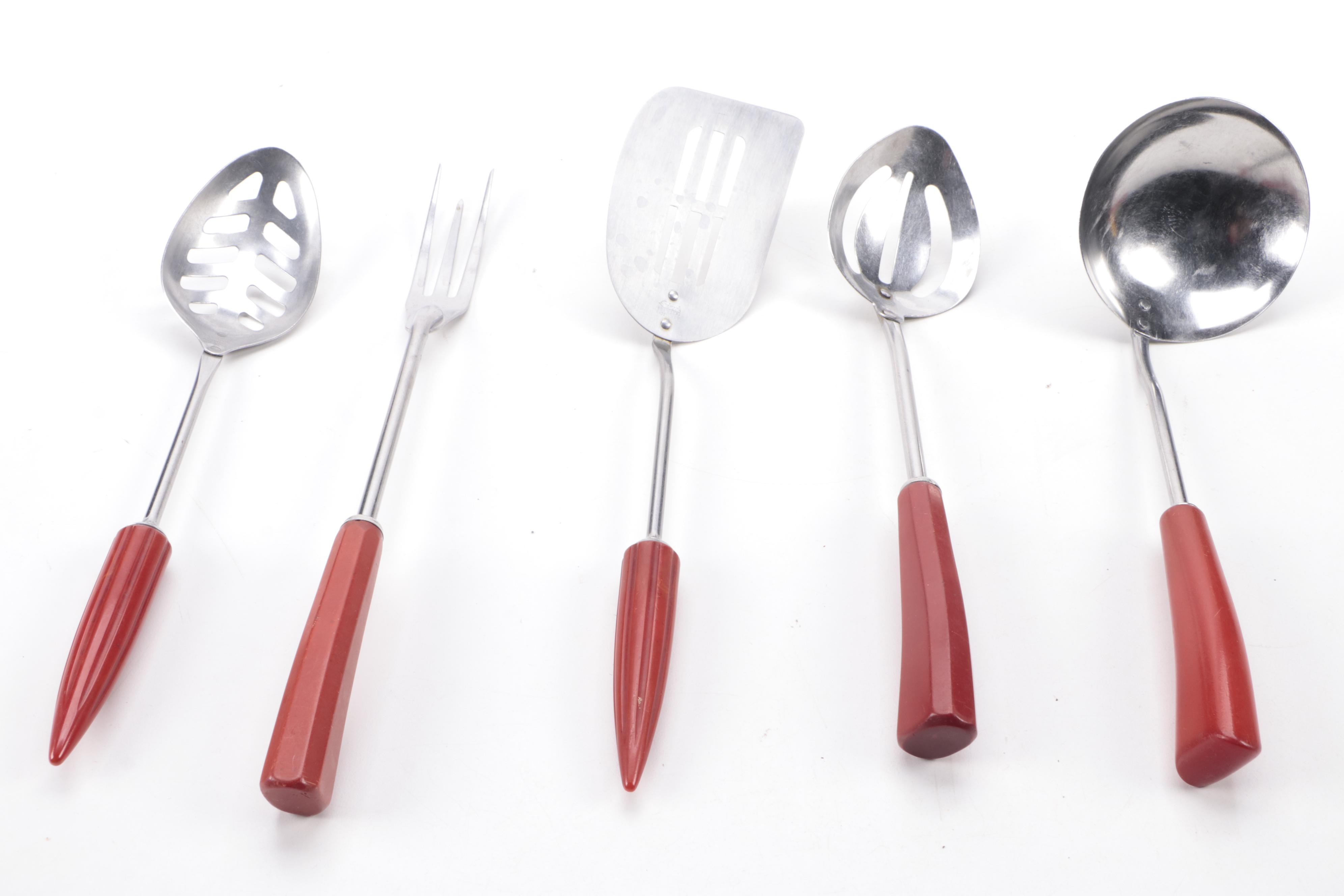 Bakelite and Acrylic Handled Kitchen Tools
