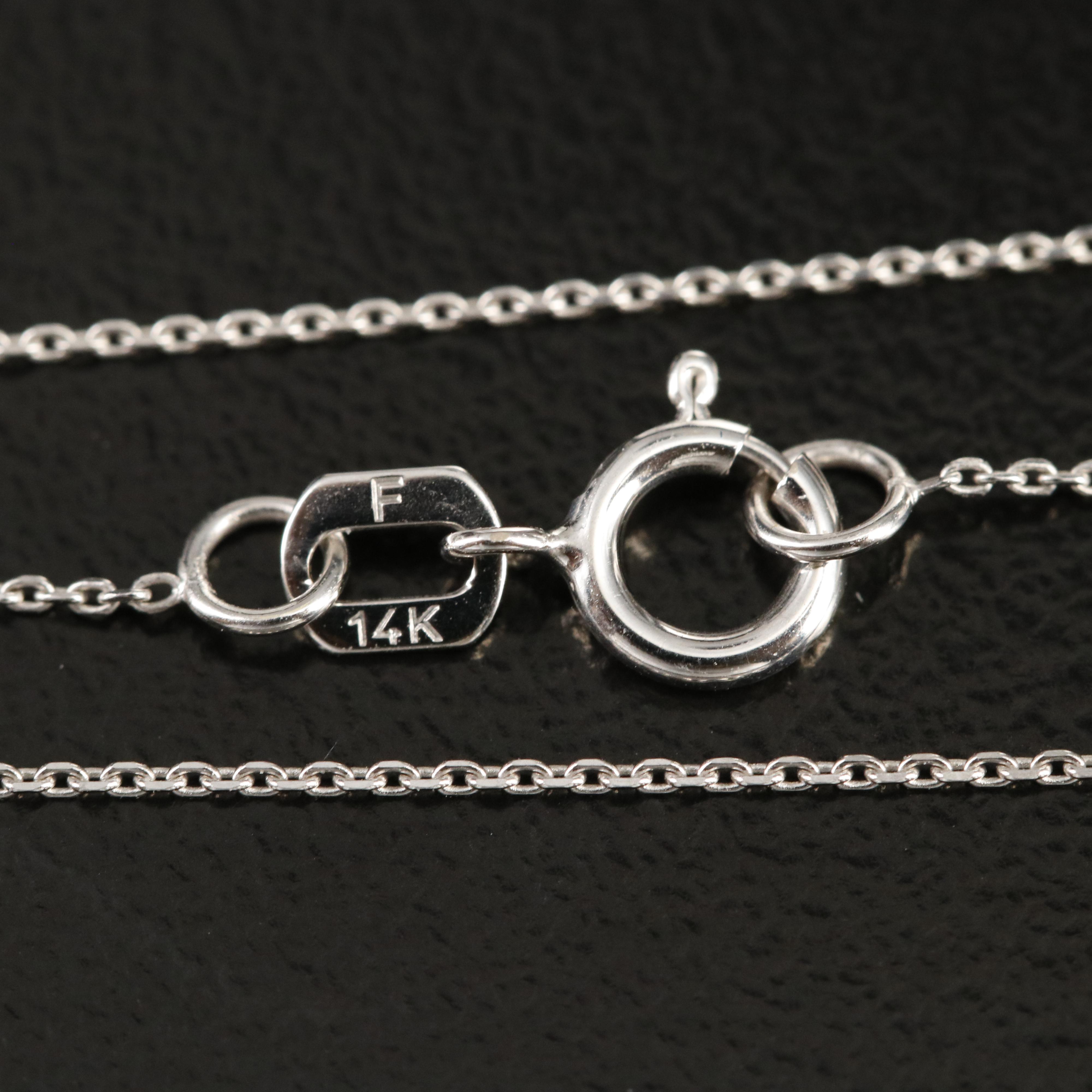 14K 2.37 CT Ruby and Diamond Enhancer Pendant Necklace