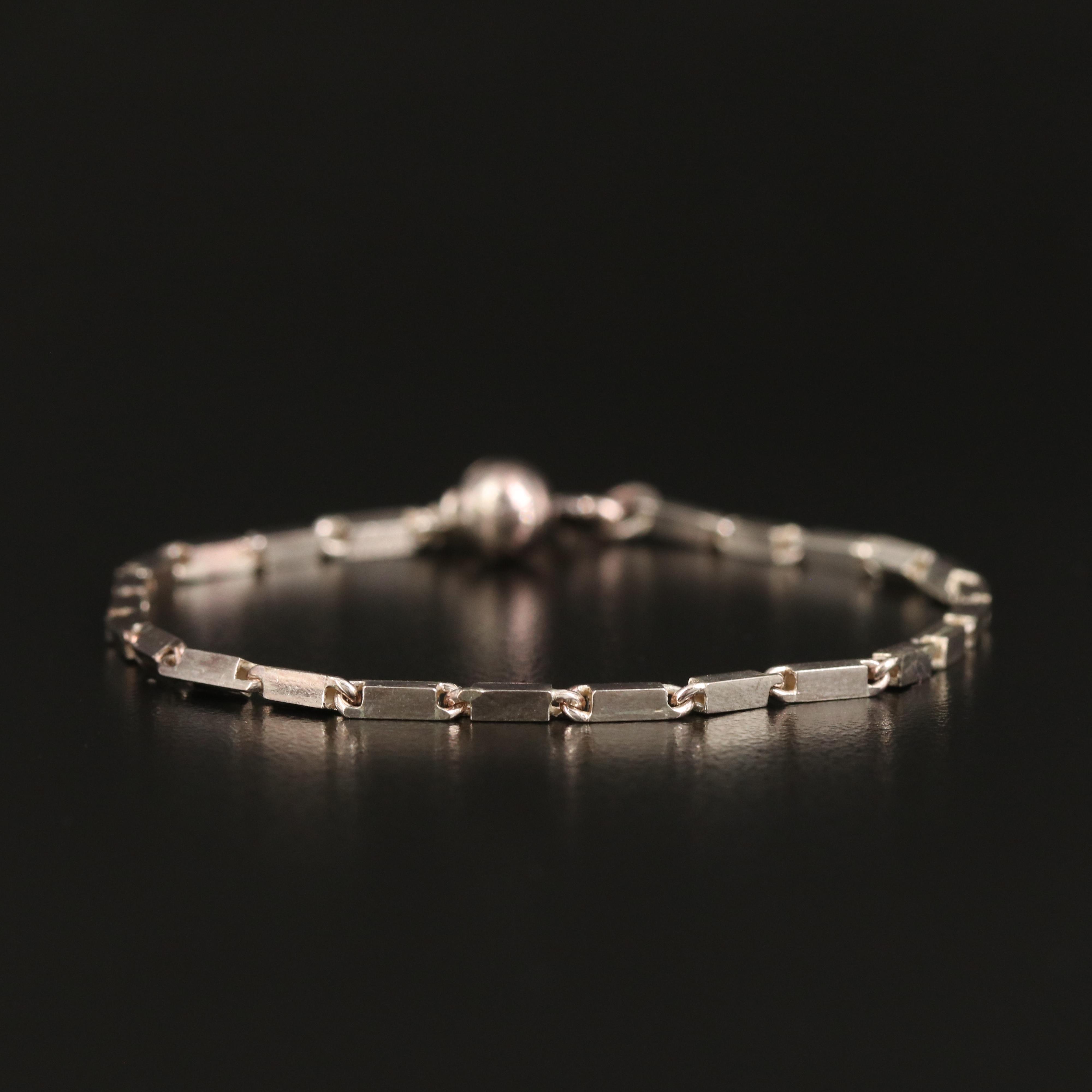 Fancy Link Bracelet in Sterling