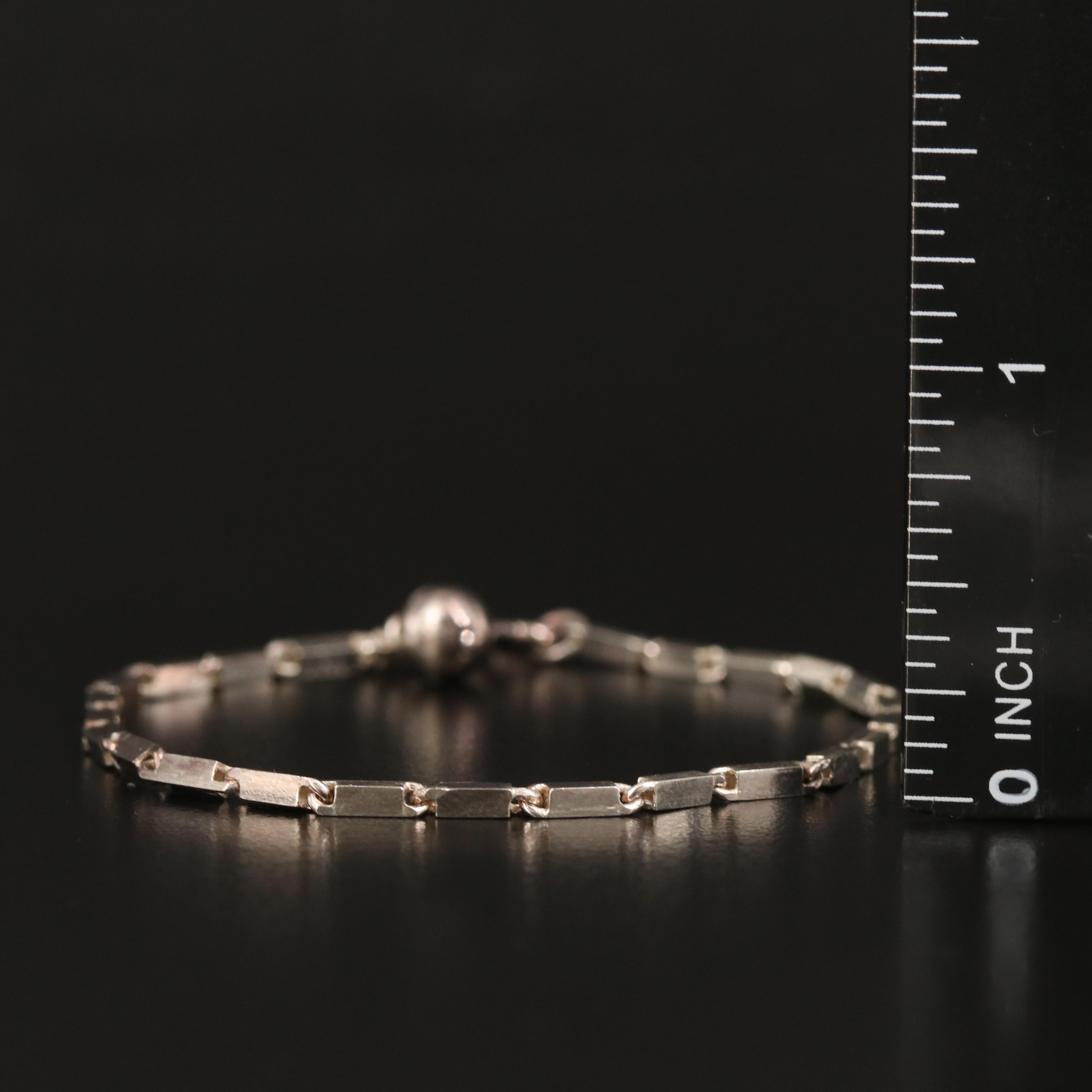 Fancy Link Bracelet in Sterling