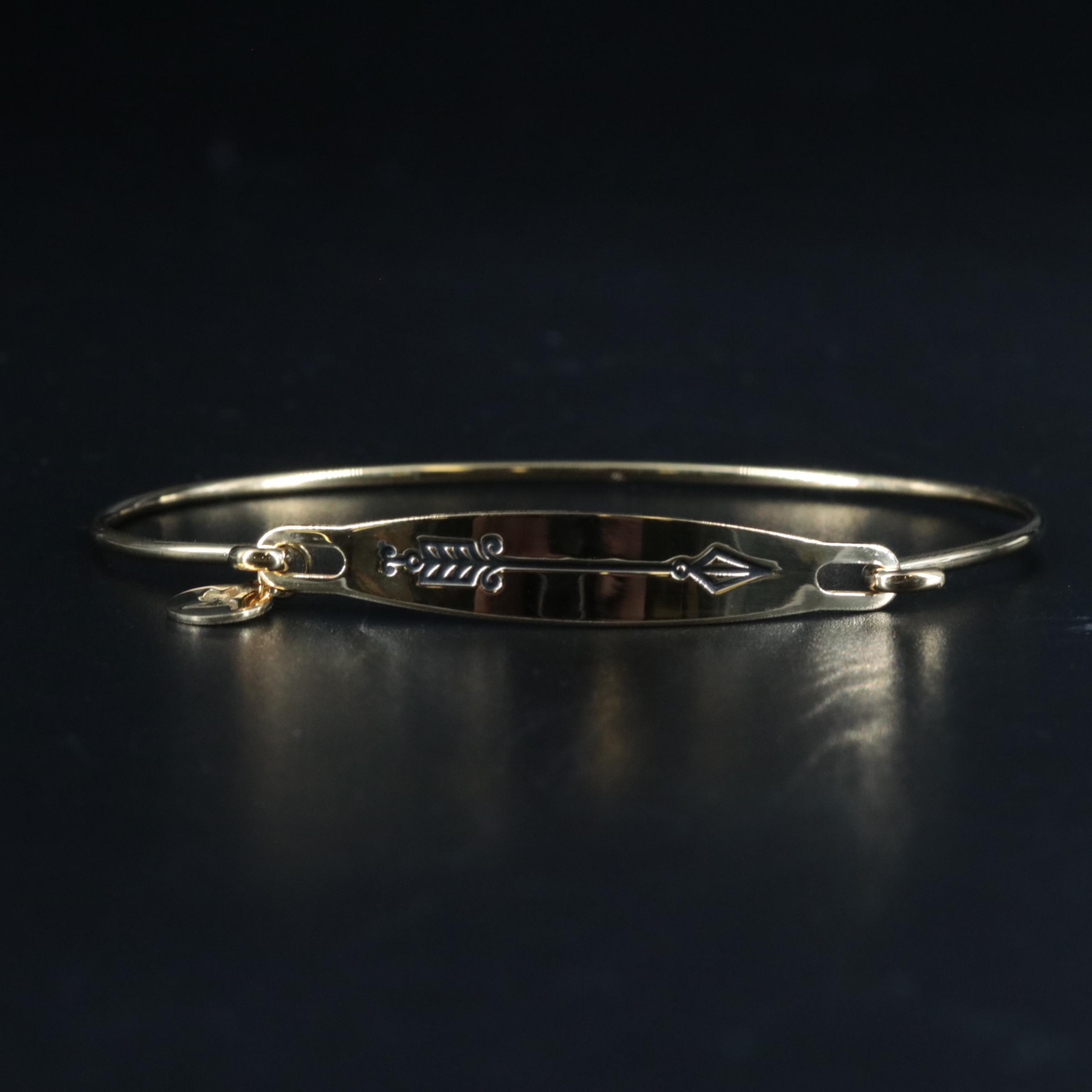 Sterling Arrow Bangle Bracelet