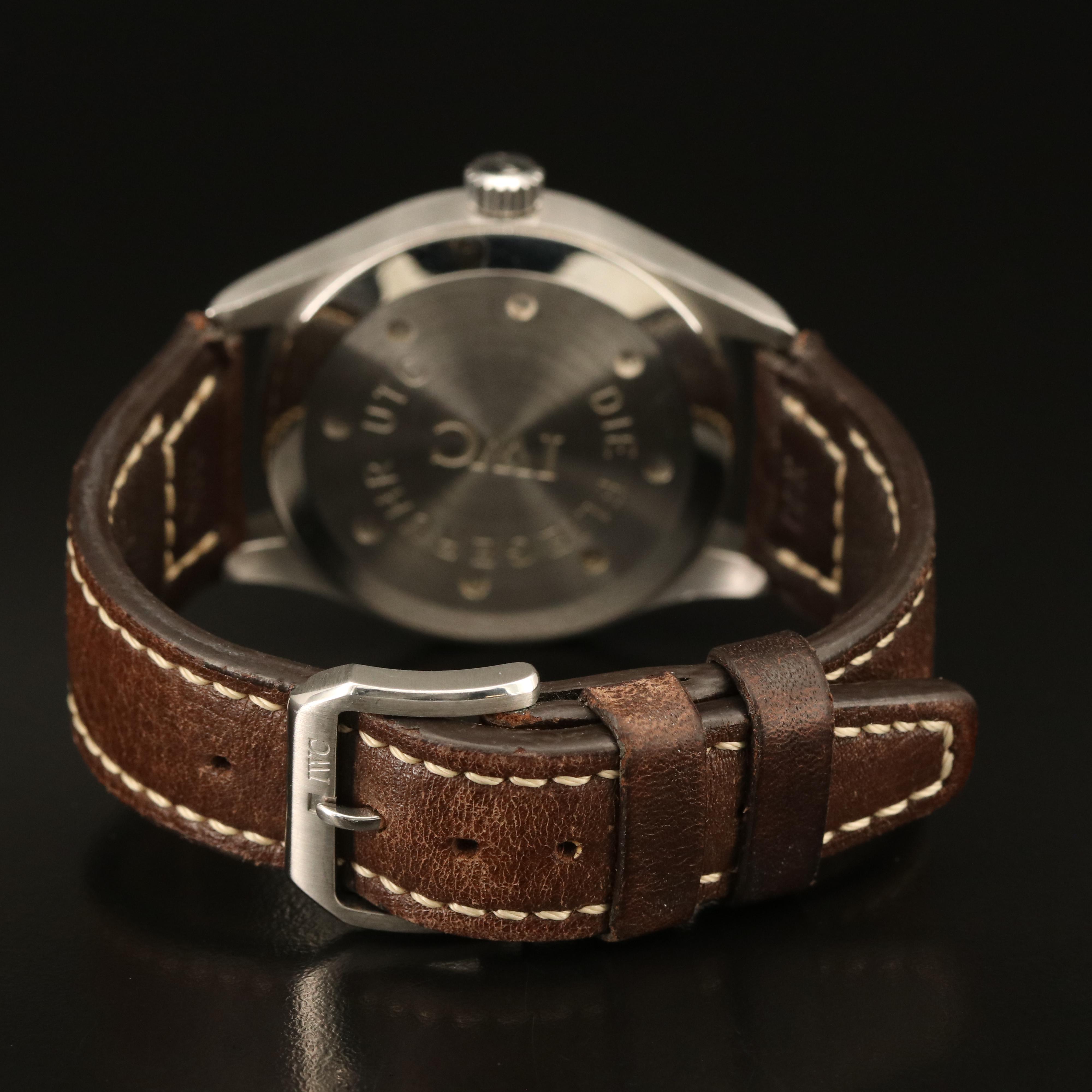 IWC Fliegeruhr Pilot Spitfire UTC Steel Automatic Watch